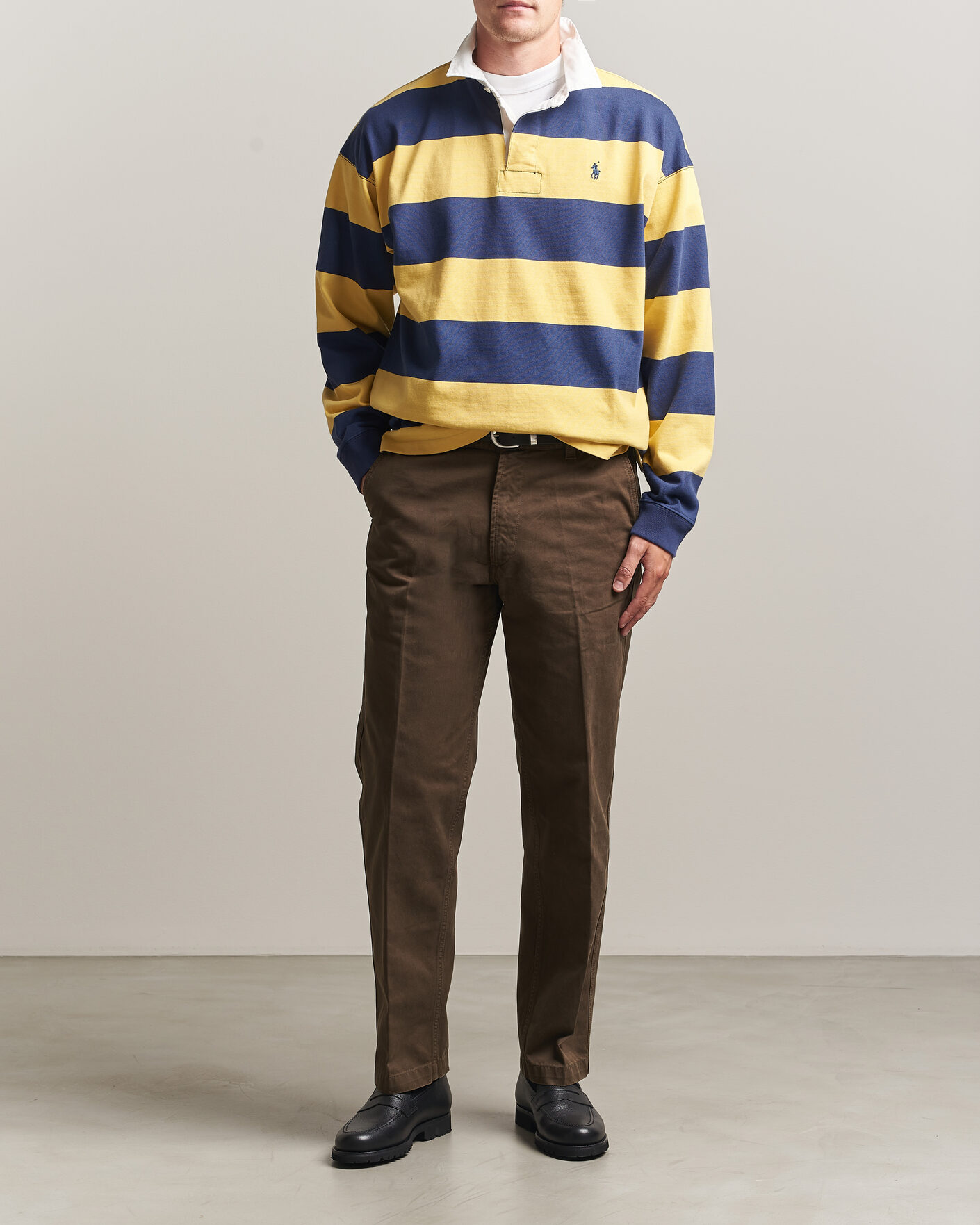Herren | Pullover | Polo Ralph Lauren | Jersey Knitted Rugby Pullover Yellow/Cobolt