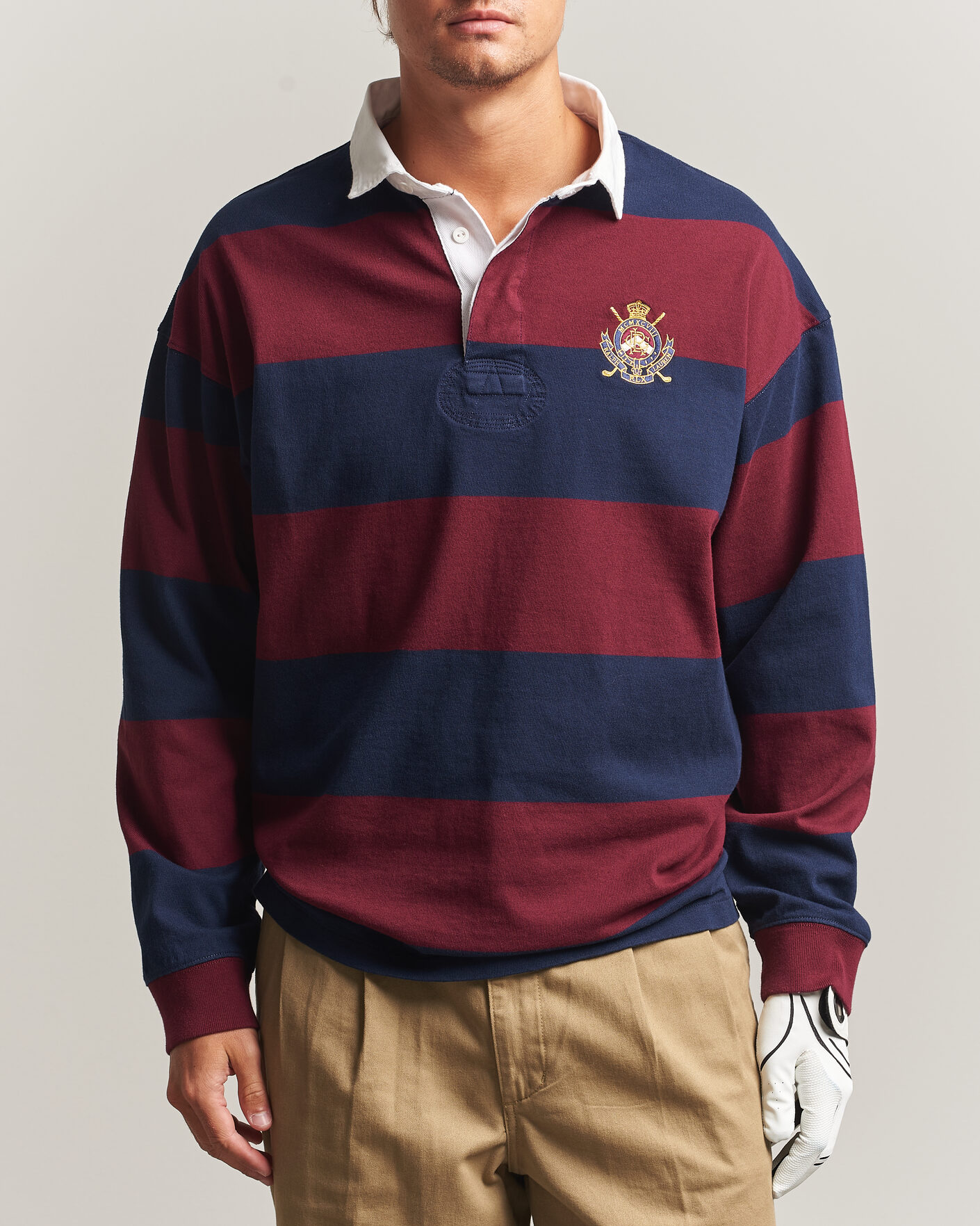 Herren | Pullover | RLX Ralph Lauren | Polo Ralph Lauren Rugby Long Sleeve Jersey Polo Classic Wine/Navy