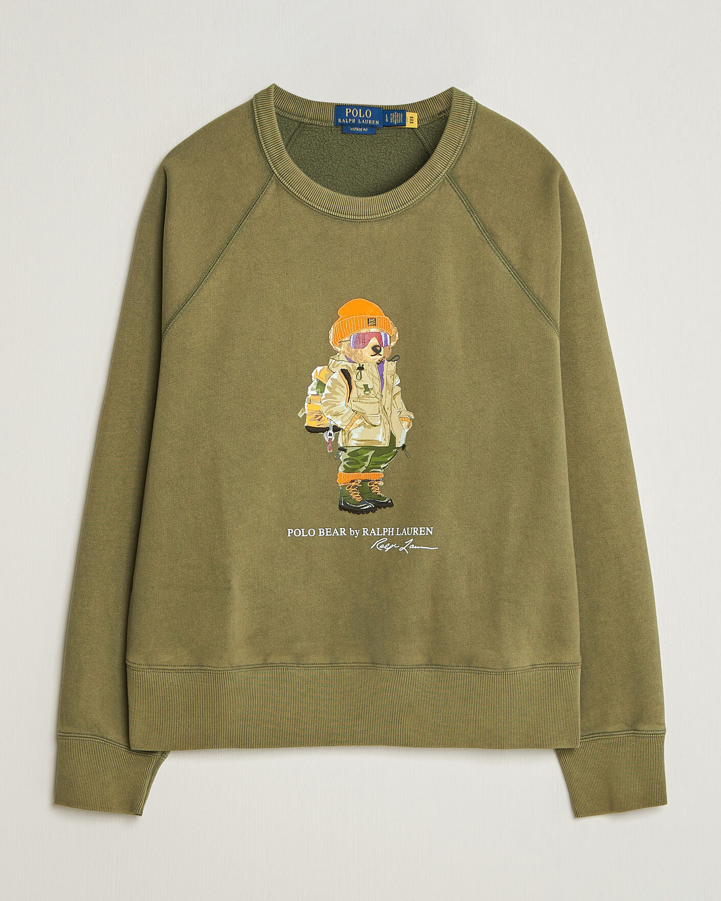 Herren | Pullover | Polo Ralph Lauren | Fleece Bear Sweatshirt Cruise Olive