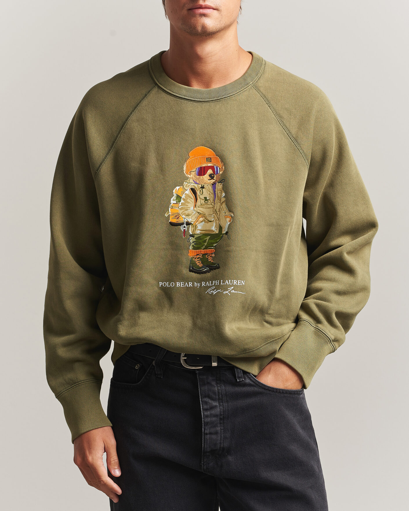 Herren | Pullover | Polo Ralph Lauren | Fleece Bear Sweatshirt Cruise Olive