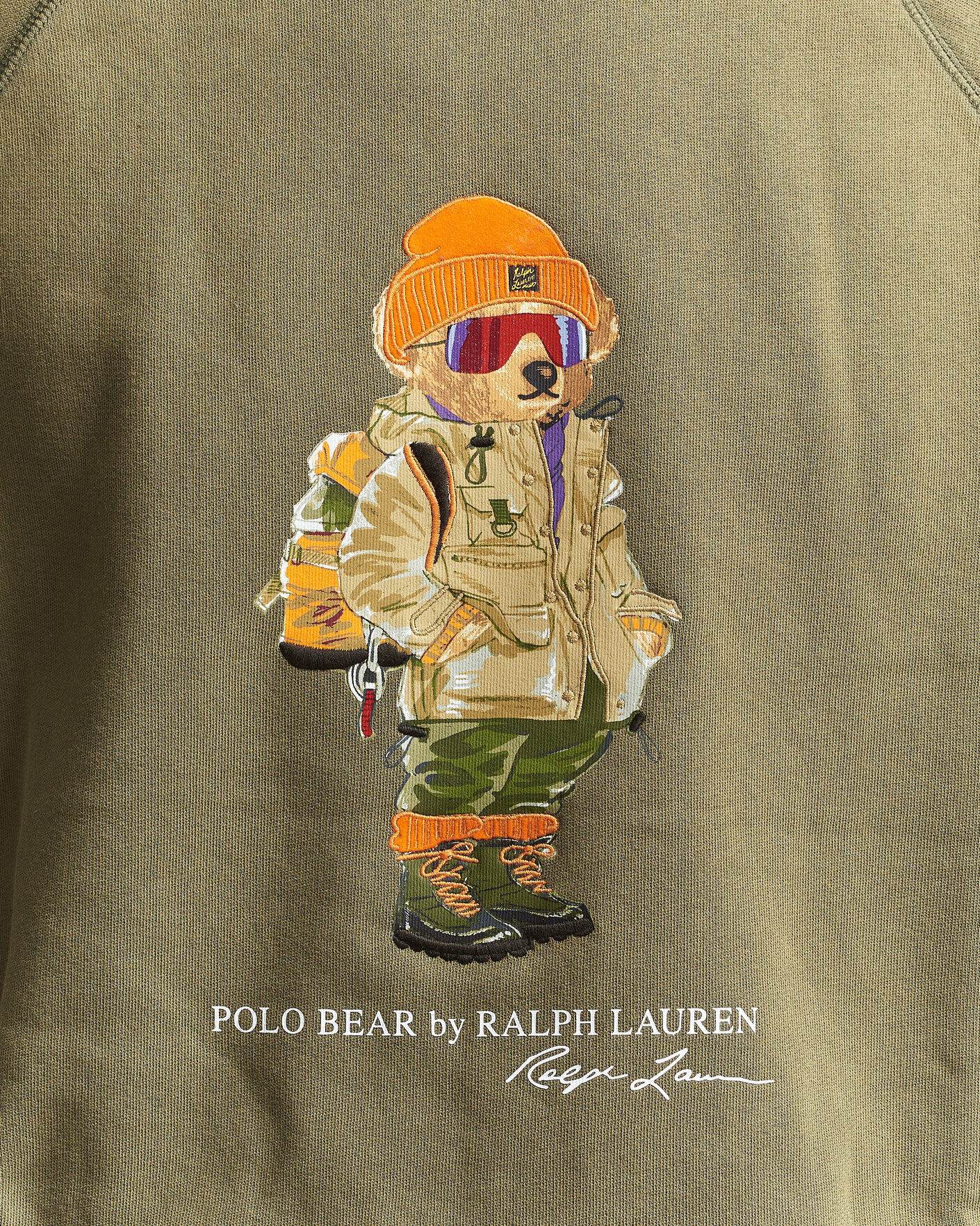 Herren | Pullover | Polo Ralph Lauren | Fleece Bear Sweatshirt Cruise Olive