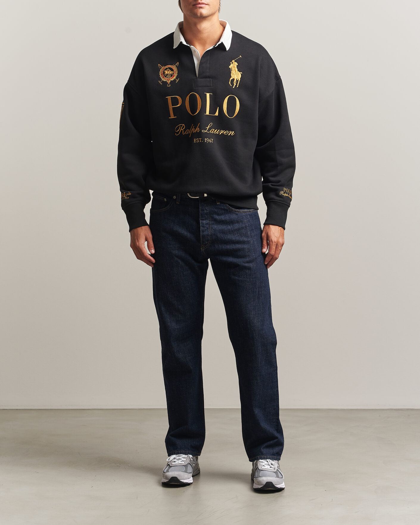 Herren | Pullover | Polo Ralph Lauren | Magic Fleece Printed Sweatshirt Polo Black