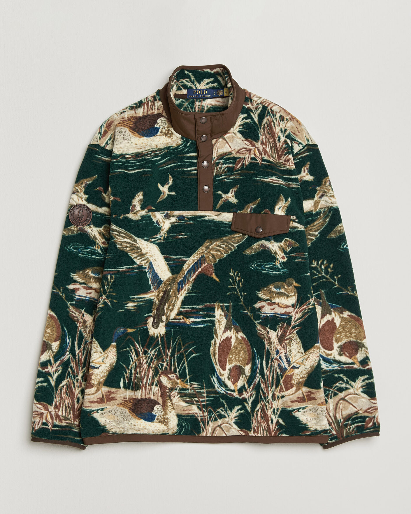 Herren | Pullover | Polo Ralph Lauren | Printed Vintage Fleece Pullover Duck Pond Scenic