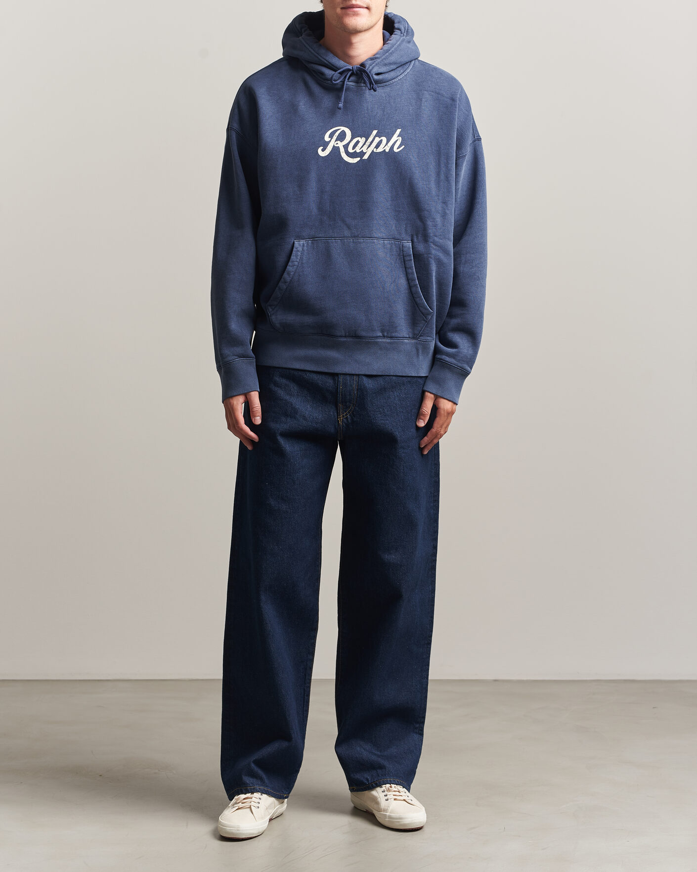 Herren | Pullover | Polo Ralph Lauren | Vintage Fleece Logo Hoodie Dark Cobalt