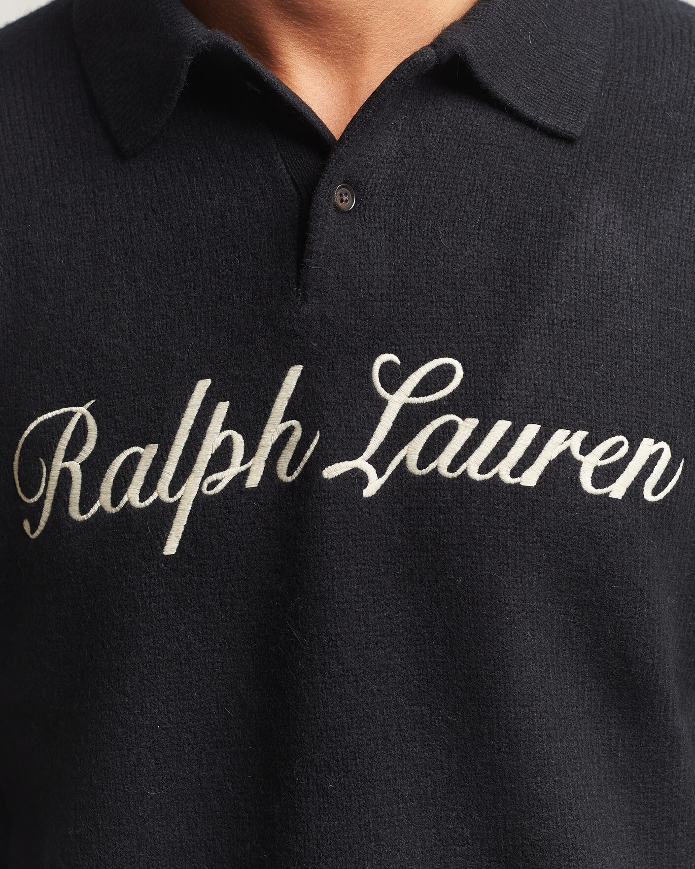 Herren | Pullover | Polo Ralph Lauren | Wool/Alpaca Rugby Sweater Polo Black