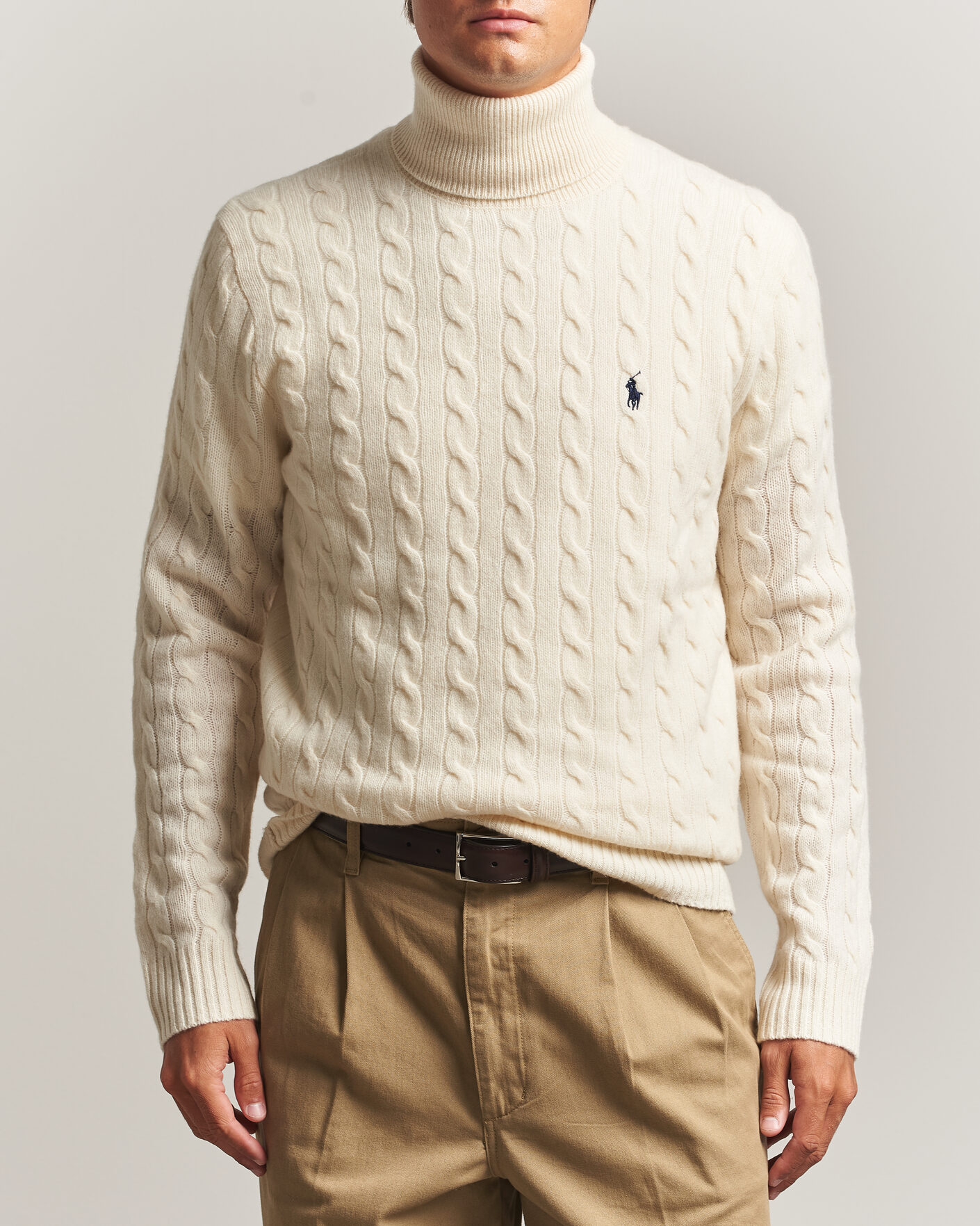 Herren | Pullover | Polo Ralph Lauren | Wool/Cashmere Rollneck Andover Cream