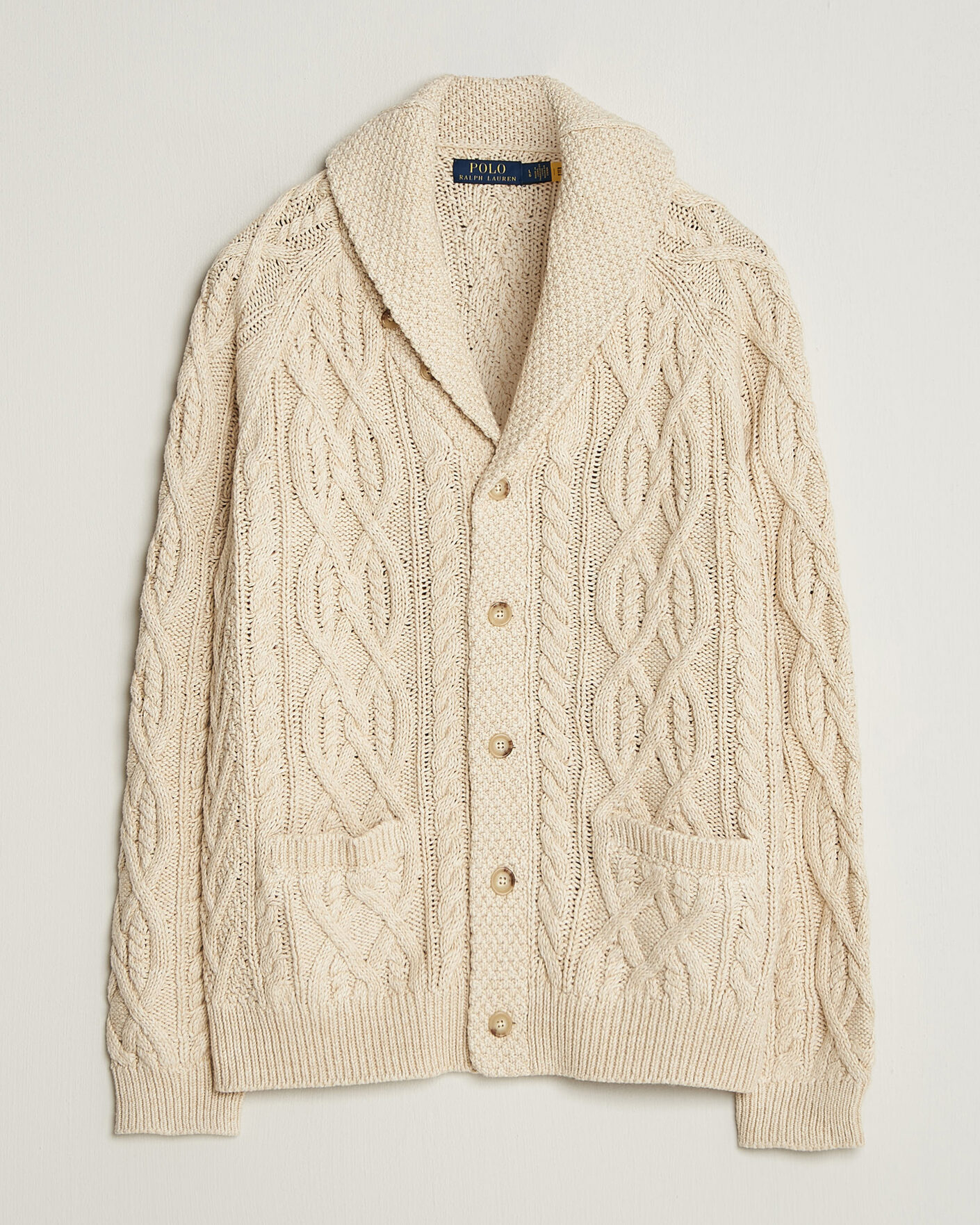 Herren | Pullover | Polo Ralph Lauren | Cotton Marl Cardigan Oatmeal Combo
