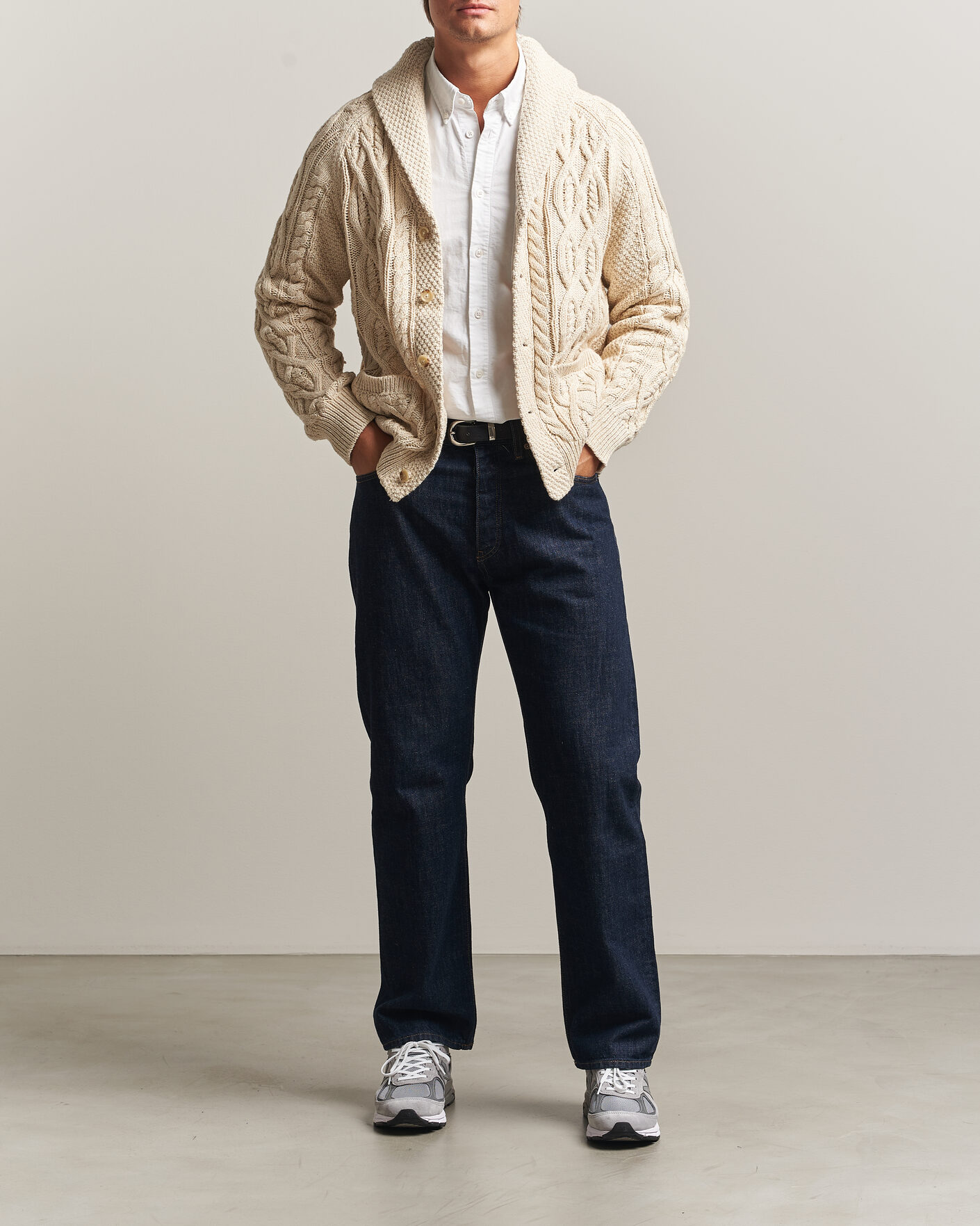 Herren | Pullover | Polo Ralph Lauren | Cotton Marl Cardigan Oatmeal Combo