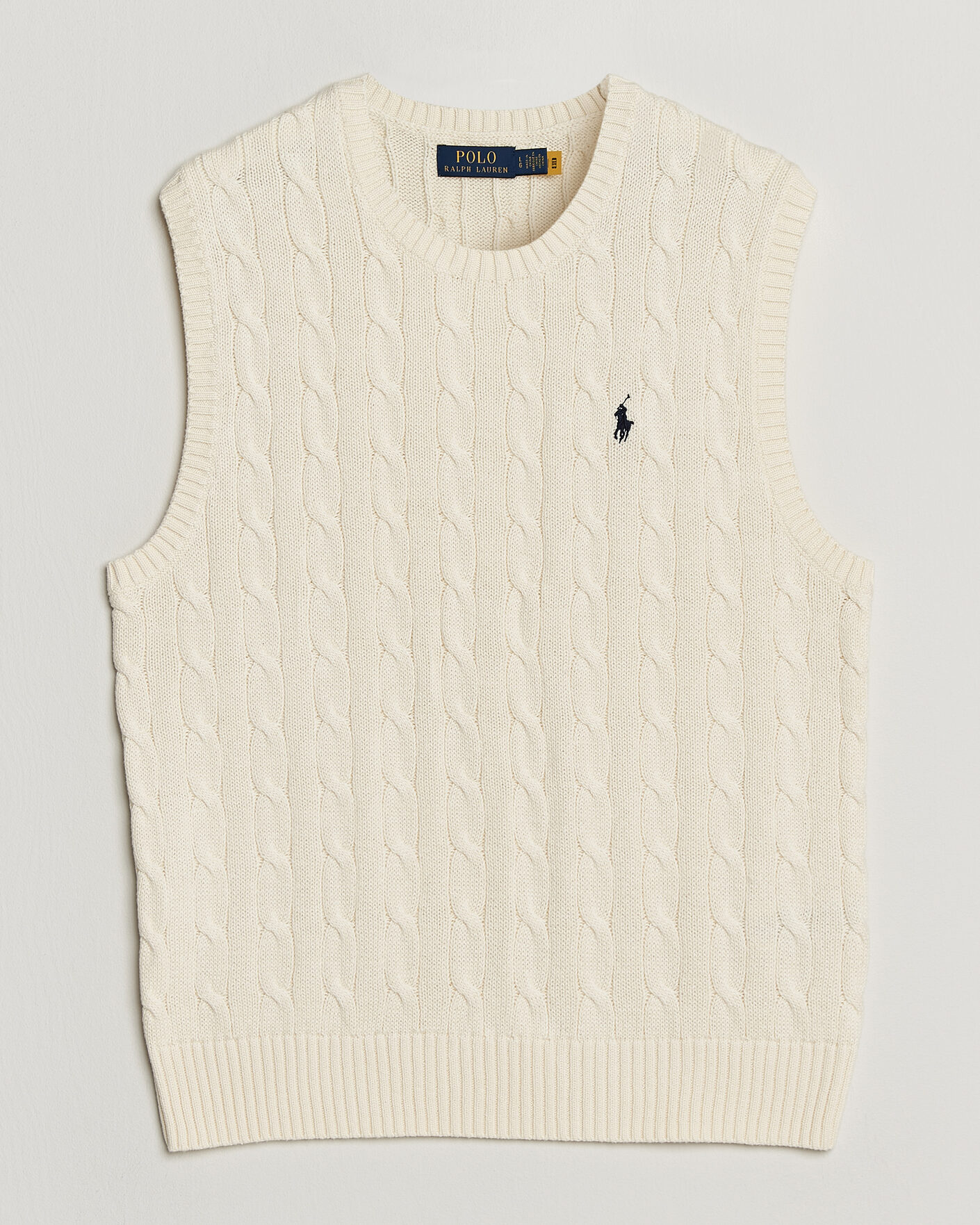 Herren | Pullover | Polo Ralph Lauren | Cotton Cable Vest Andover Cream