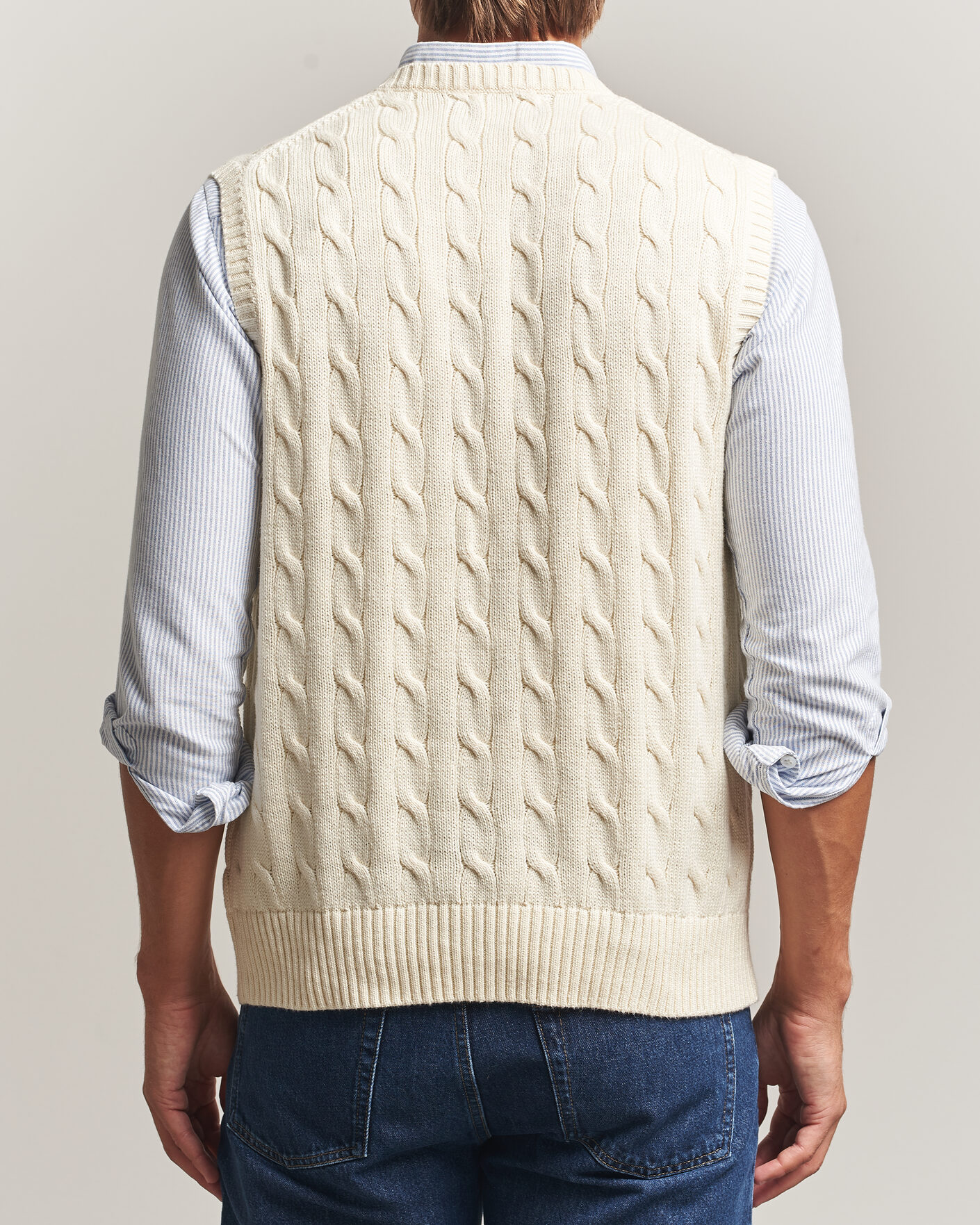 Herren | Pullover | Polo Ralph Lauren | Cotton Cable Vest Andover Cream