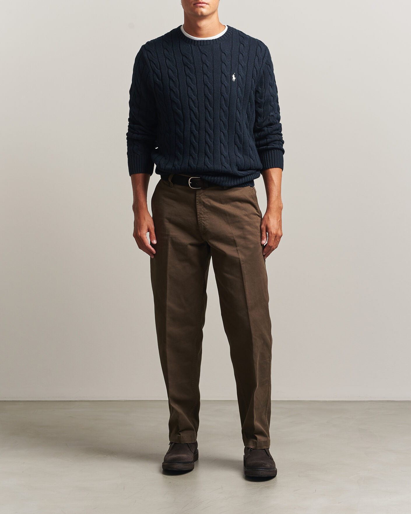 Herren | Pullover | Polo Ralph Lauren | Cotton Cable Pullover Hunter Navy