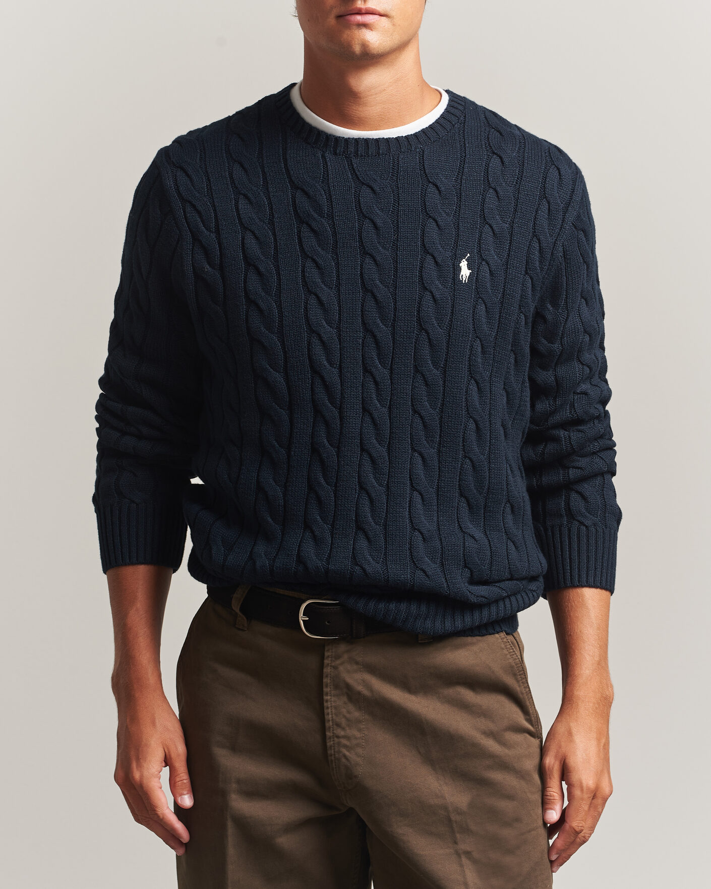 Herren | Pullover | Polo Ralph Lauren | Cotton Cable Pullover Hunter Navy