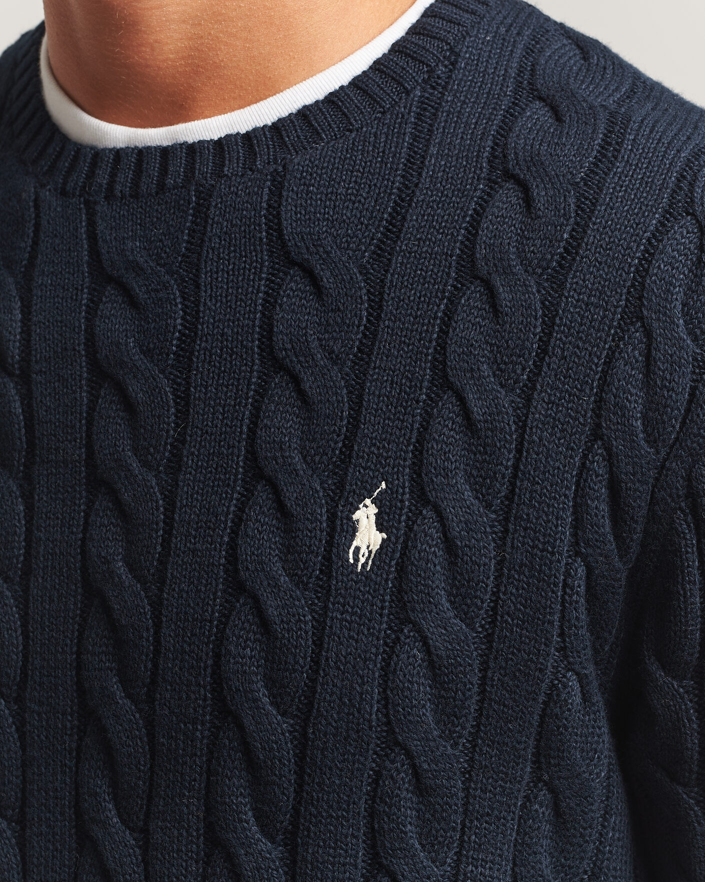 Herren | Pullover | Polo Ralph Lauren | Cotton Cable Pullover Hunter Navy