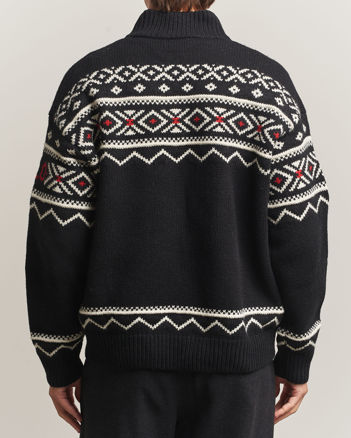 Herren | Pullover | Polo Ralph Lauren | Wool Cotton Blend Sweater Black Combo