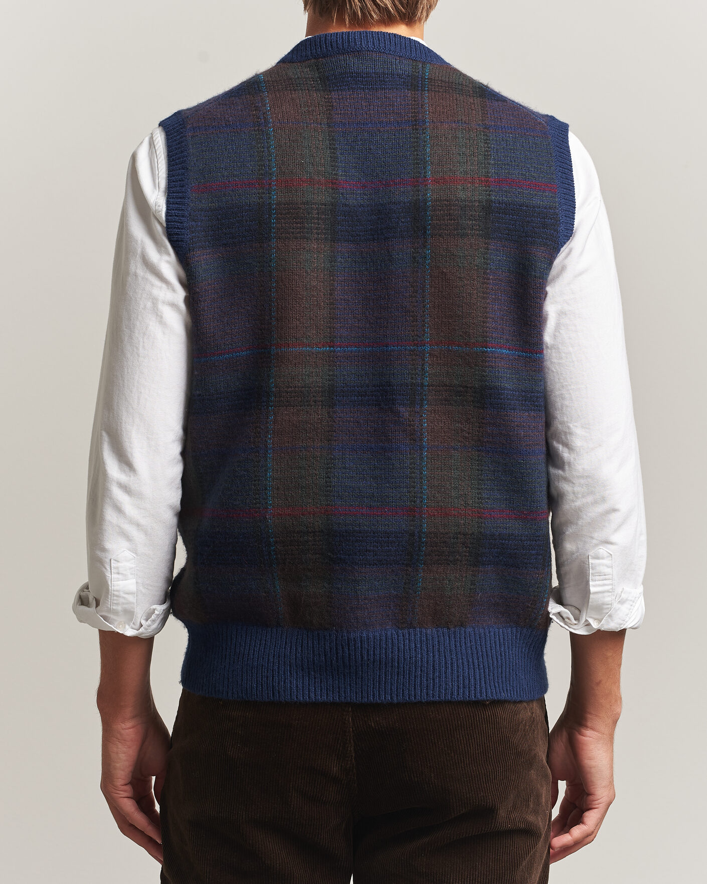 Herren | Pullover | Polo Ralph Lauren | Hudson Cotton Blend V-Neck Vest Navy Multi