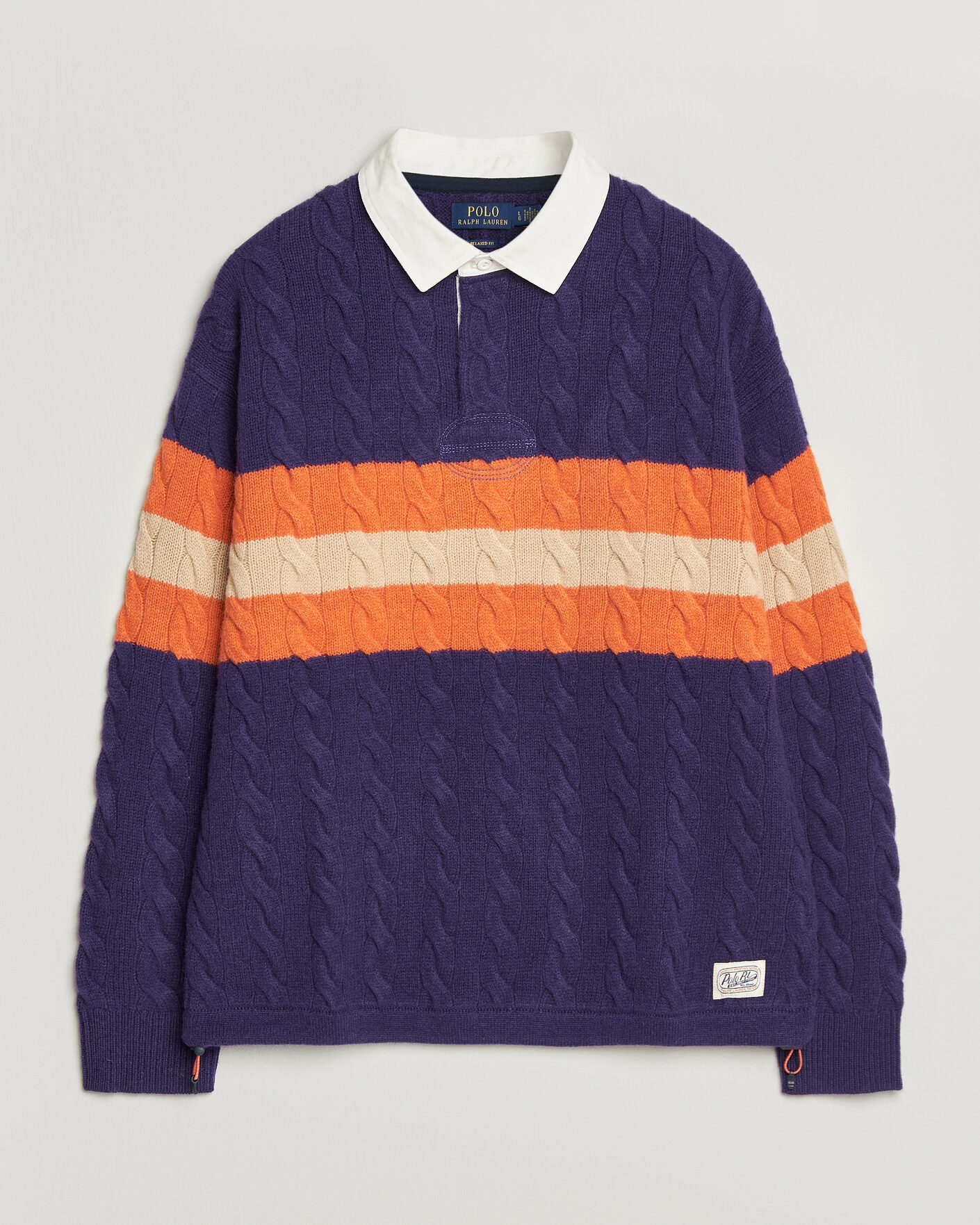 Herren | Pullover | Polo Ralph Lauren | Wool Blend Cable Knitted Polo Purple Combo