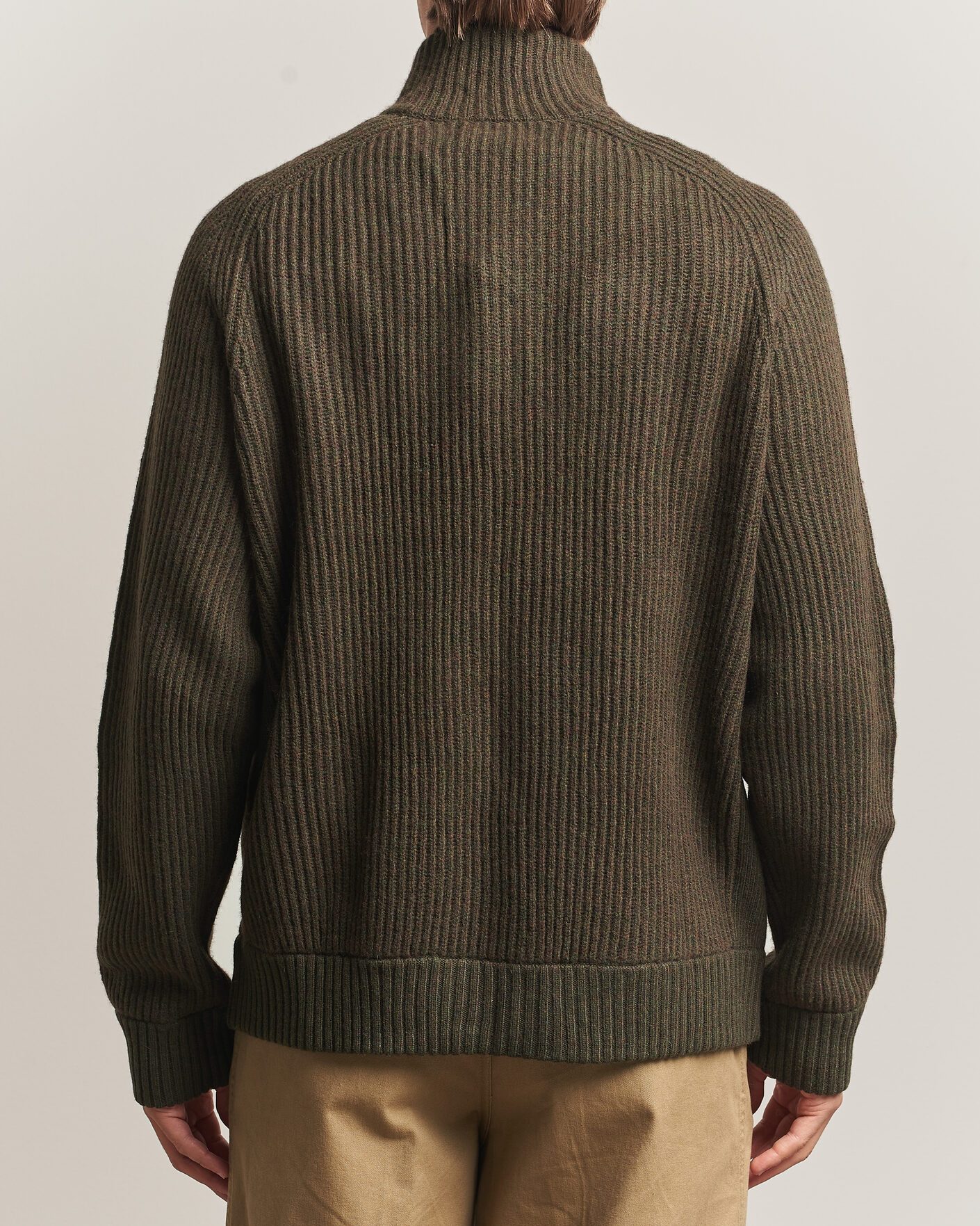 Herren | Pullover | Polo Ralph Lauren | Wool/Cashmere Full-Zip Ekanite Olive Heather