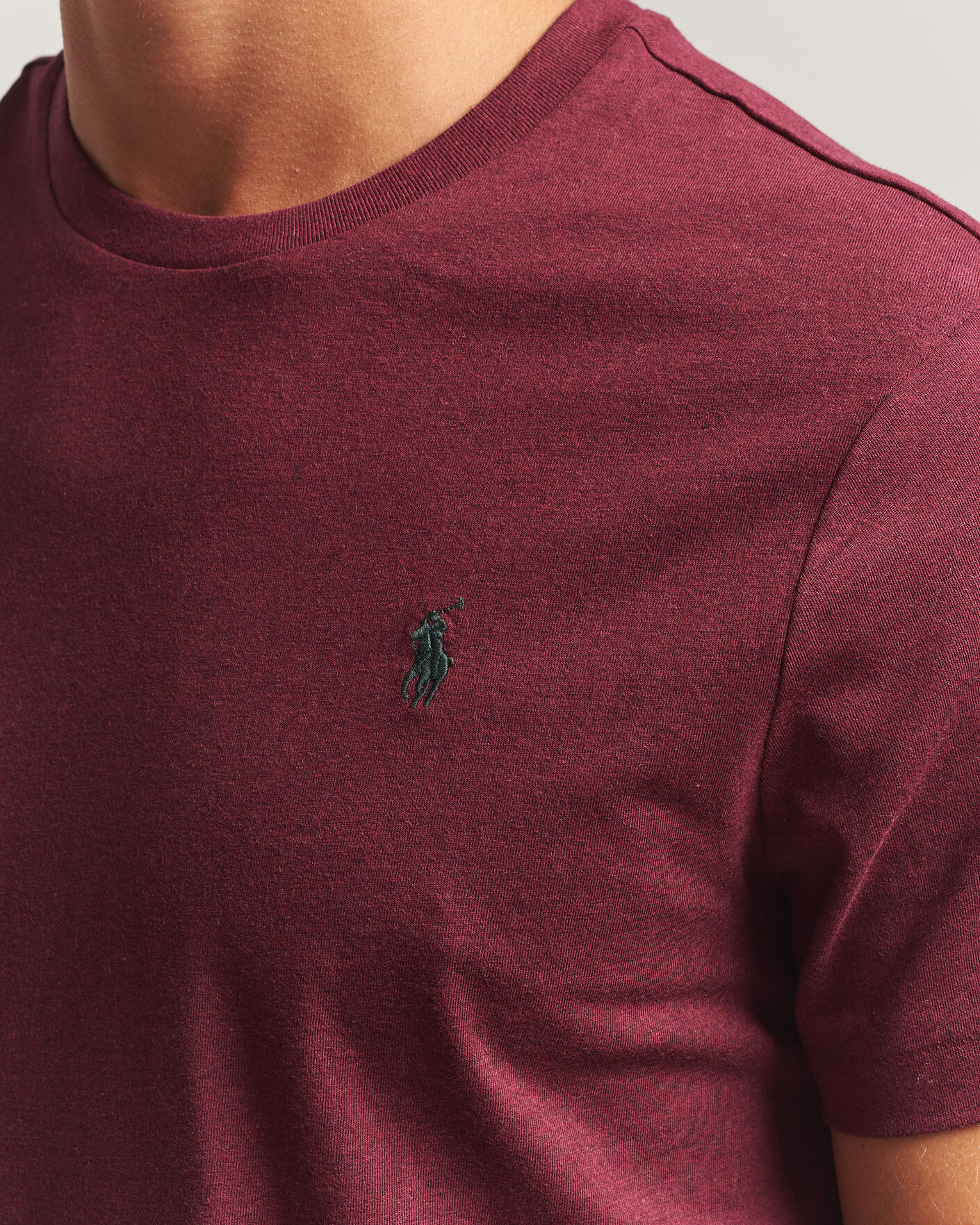 Herren | T-Shirts | Polo Ralph Lauren | Custom Slim Fit T-shirt Spring Wine Heather