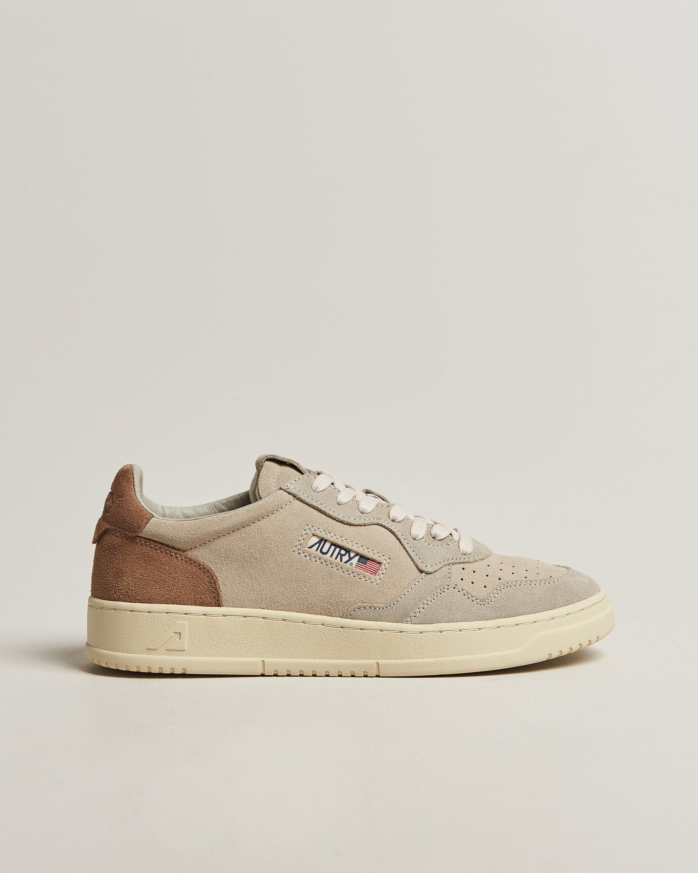 Herren | Sneaker | Autry | Medalist Low Suede Mix Sneaker Brown/Beige/White