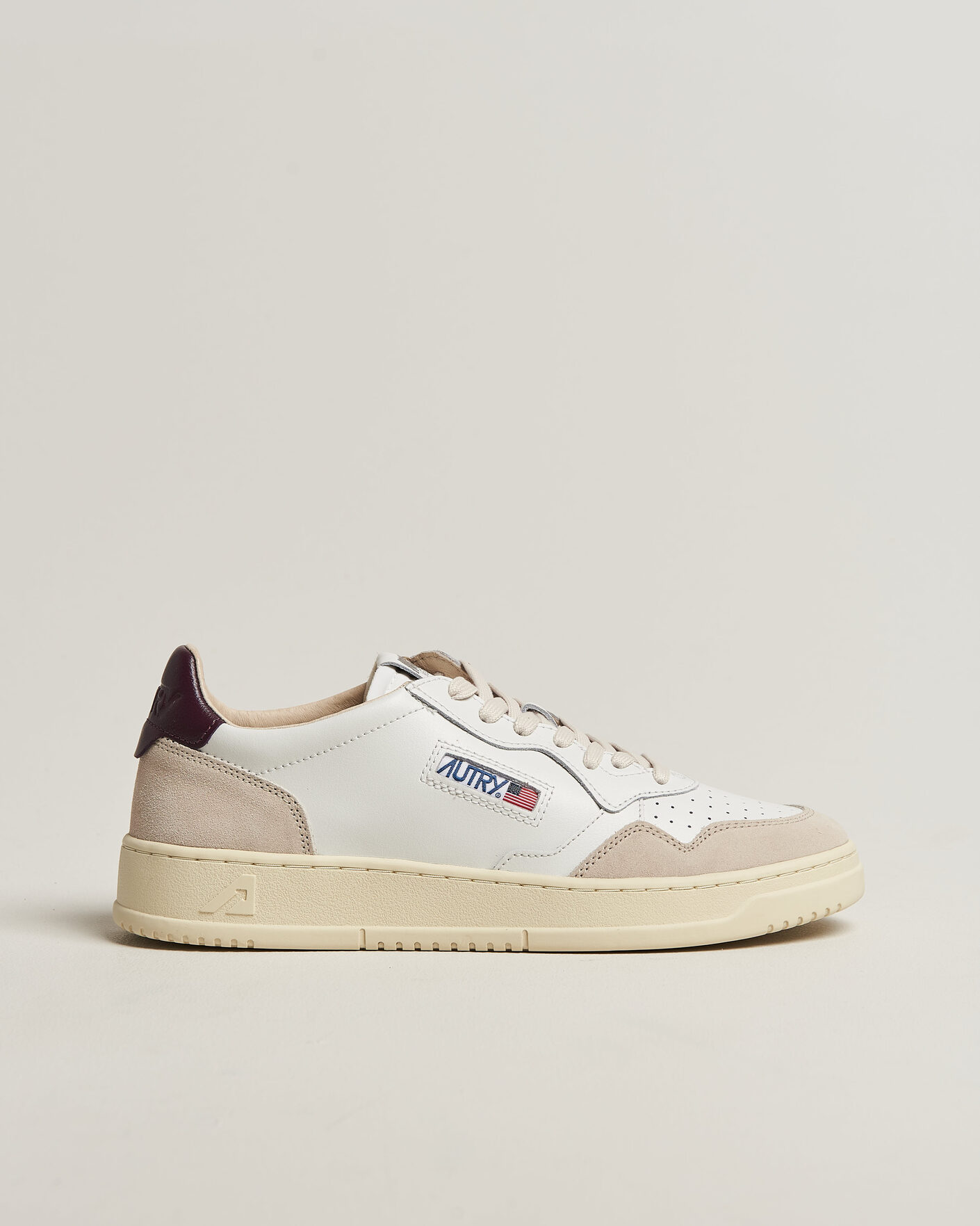 Herren | Sneaker | Autry | Medalist Low Leather/Suede Sneaker White/Fig