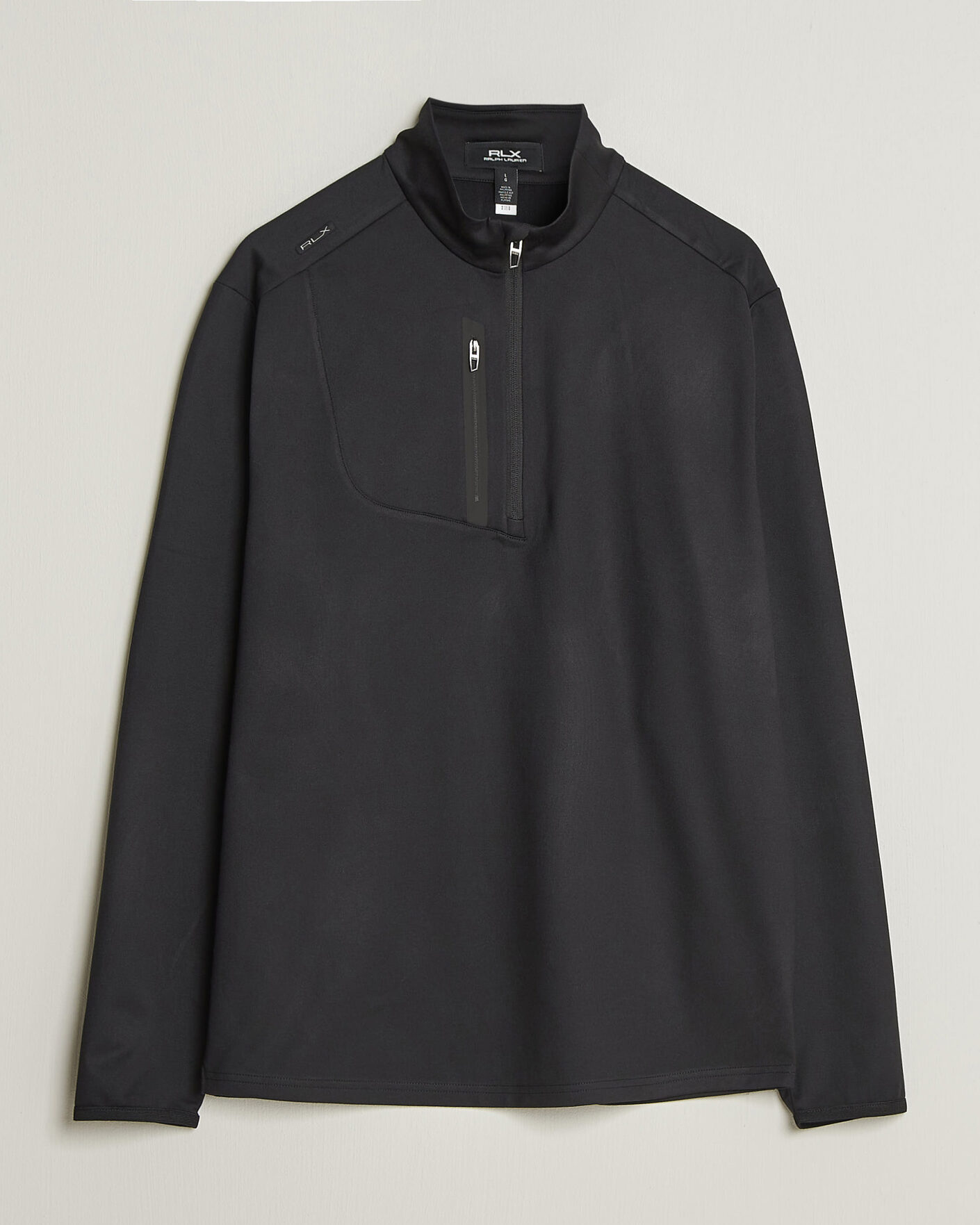 Herren | Golfbekleidung | Polo Ralph Lauren | Luxury Jersey Half Zip Polo Black