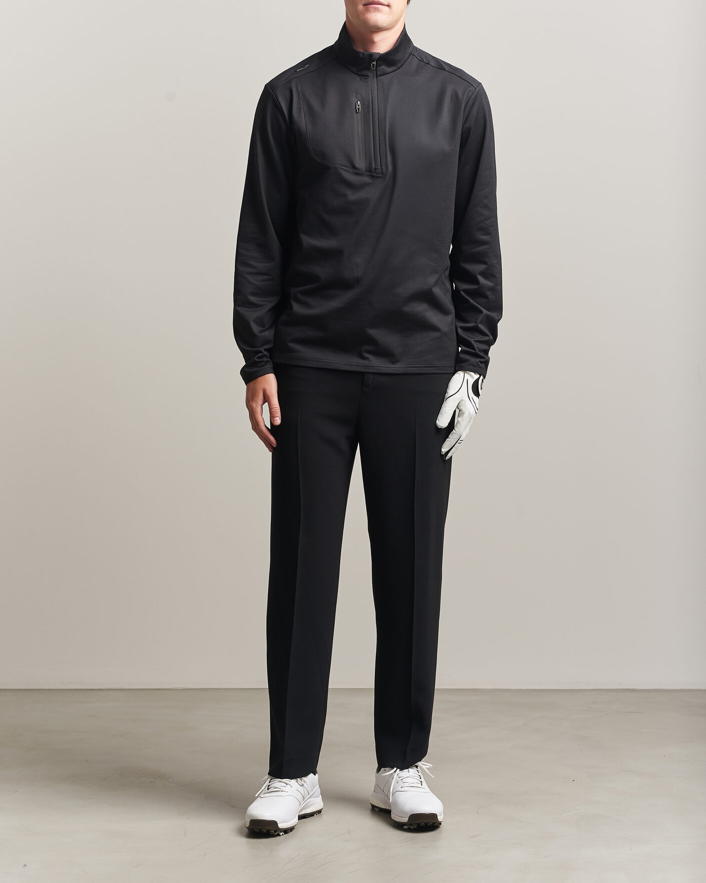 Herren | Golfbekleidung | Polo Ralph Lauren | Luxury Jersey Half Zip Polo Black