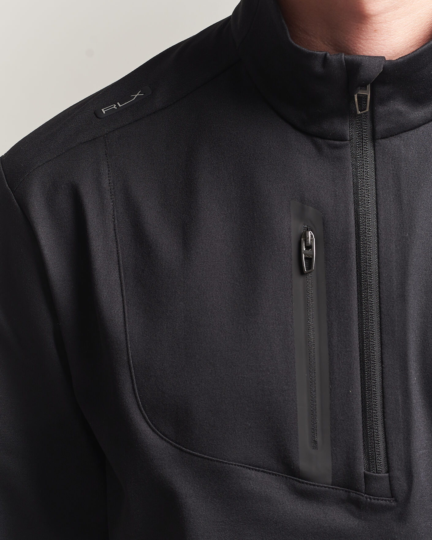 Herren | Golfbekleidung | Polo Ralph Lauren | Luxury Jersey Half Zip Polo Black