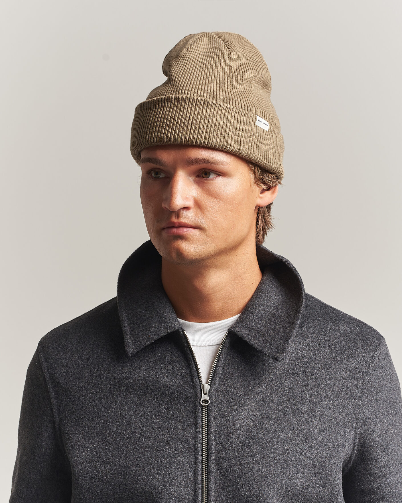 Herren | Mützen | Samsøe Samsøe | The Wool Beanie Lead Gray