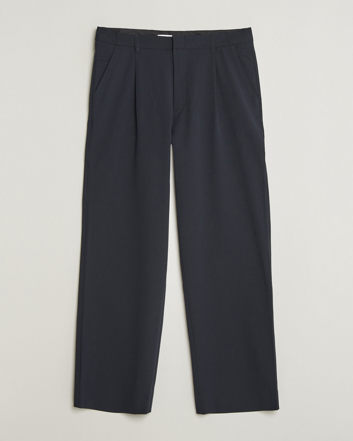 Herren | Hosen | Samsøe Samsøe | Valentin Pleated Trousers Salute Navy
