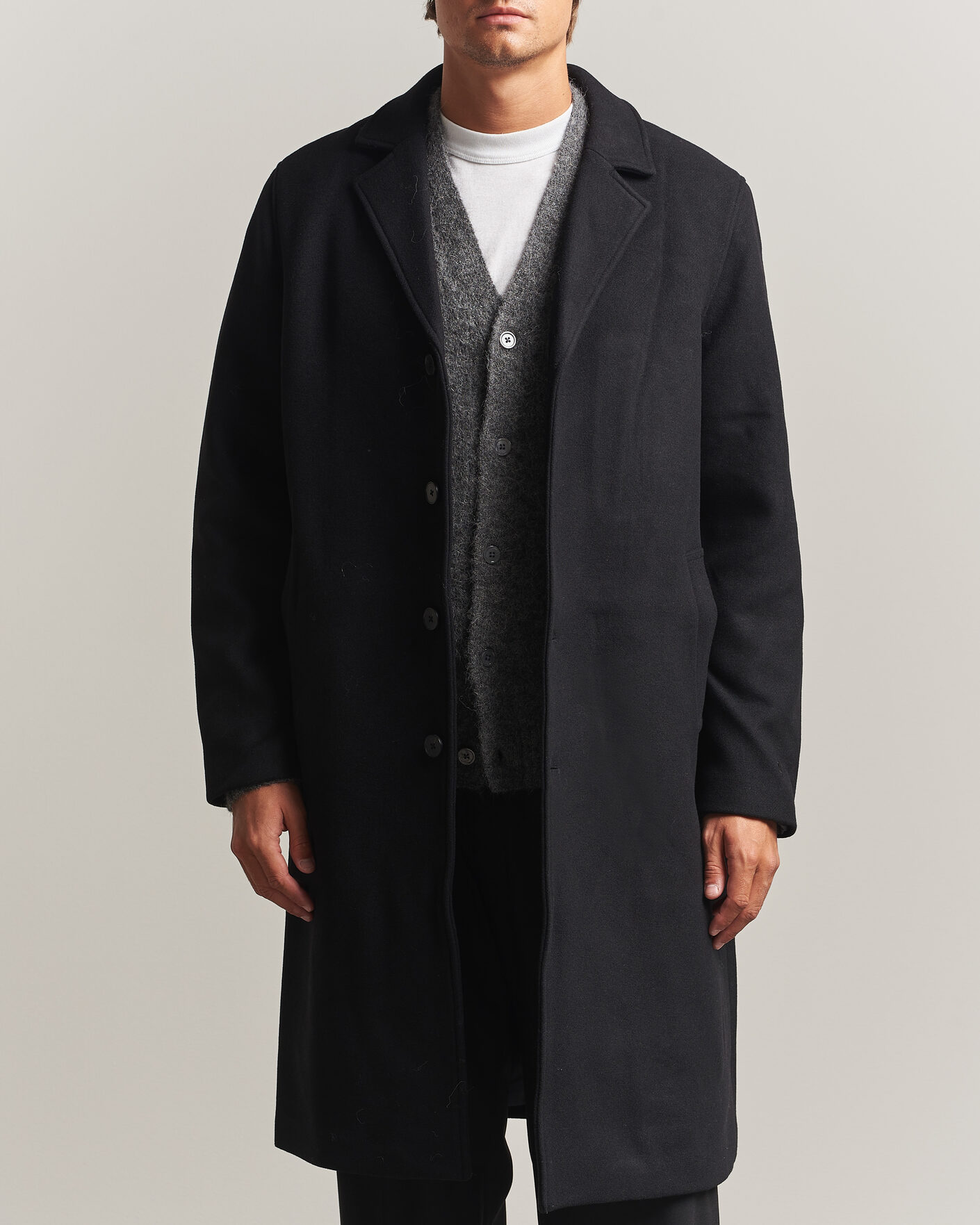 Herren | Jacken | Samsøe Samsøe | Falco Wool Coat Black