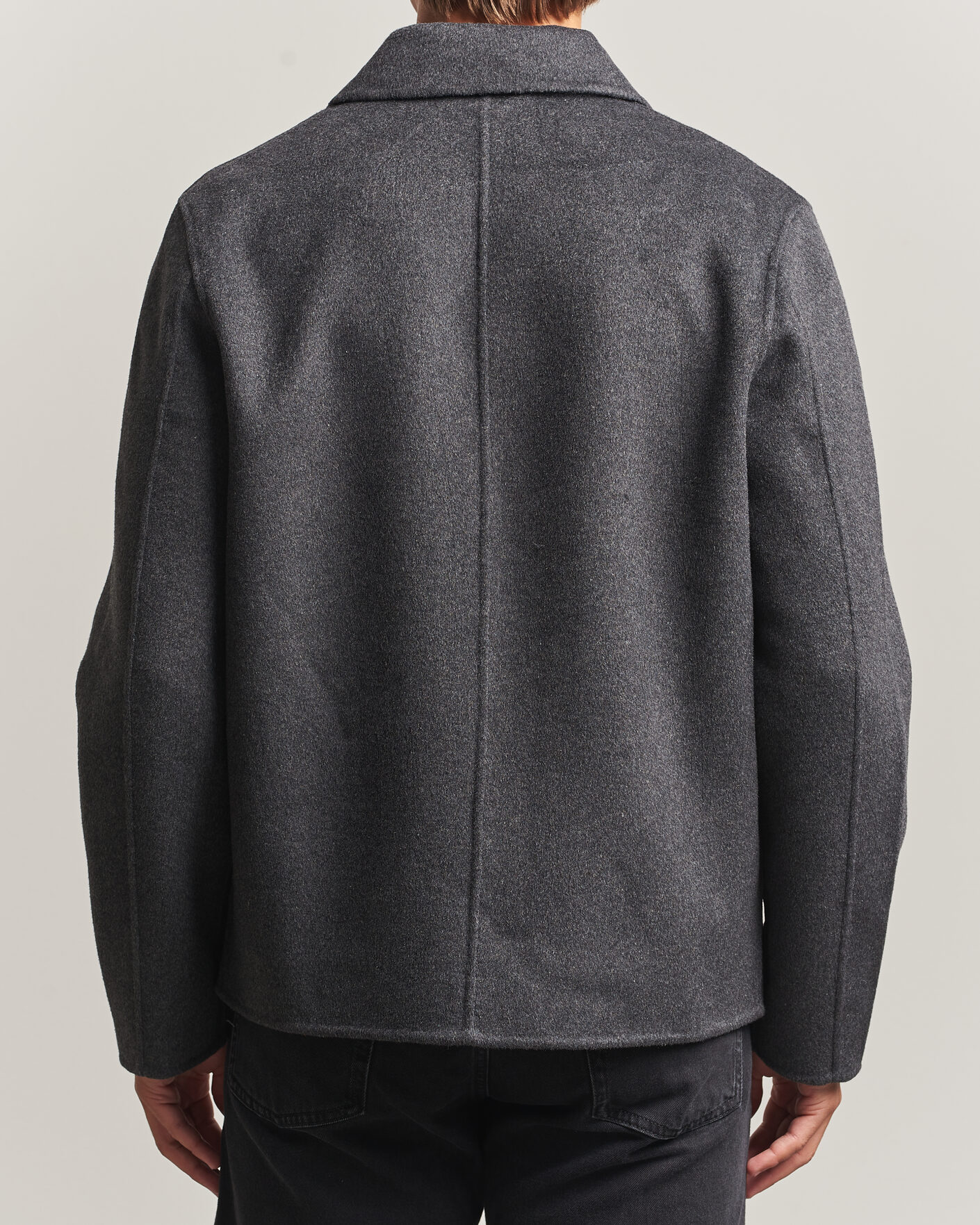 Herren | Jacken | Samsøe Samsøe | Paulo Wool Shirt Jacket Dark Grey Melange