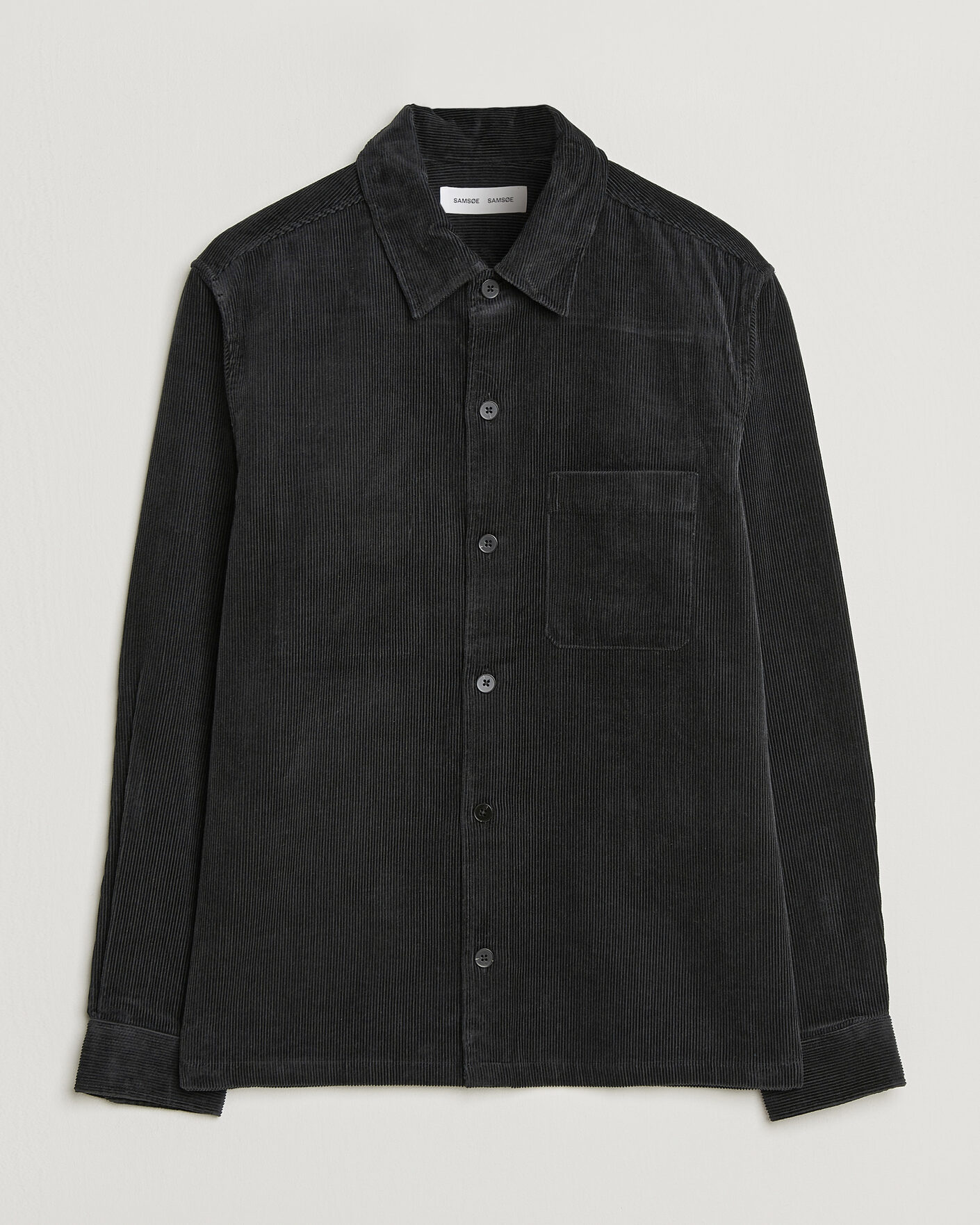 Herren | Hemden | Samsøe Samsøe | Damon Corduroy Overshirt Black