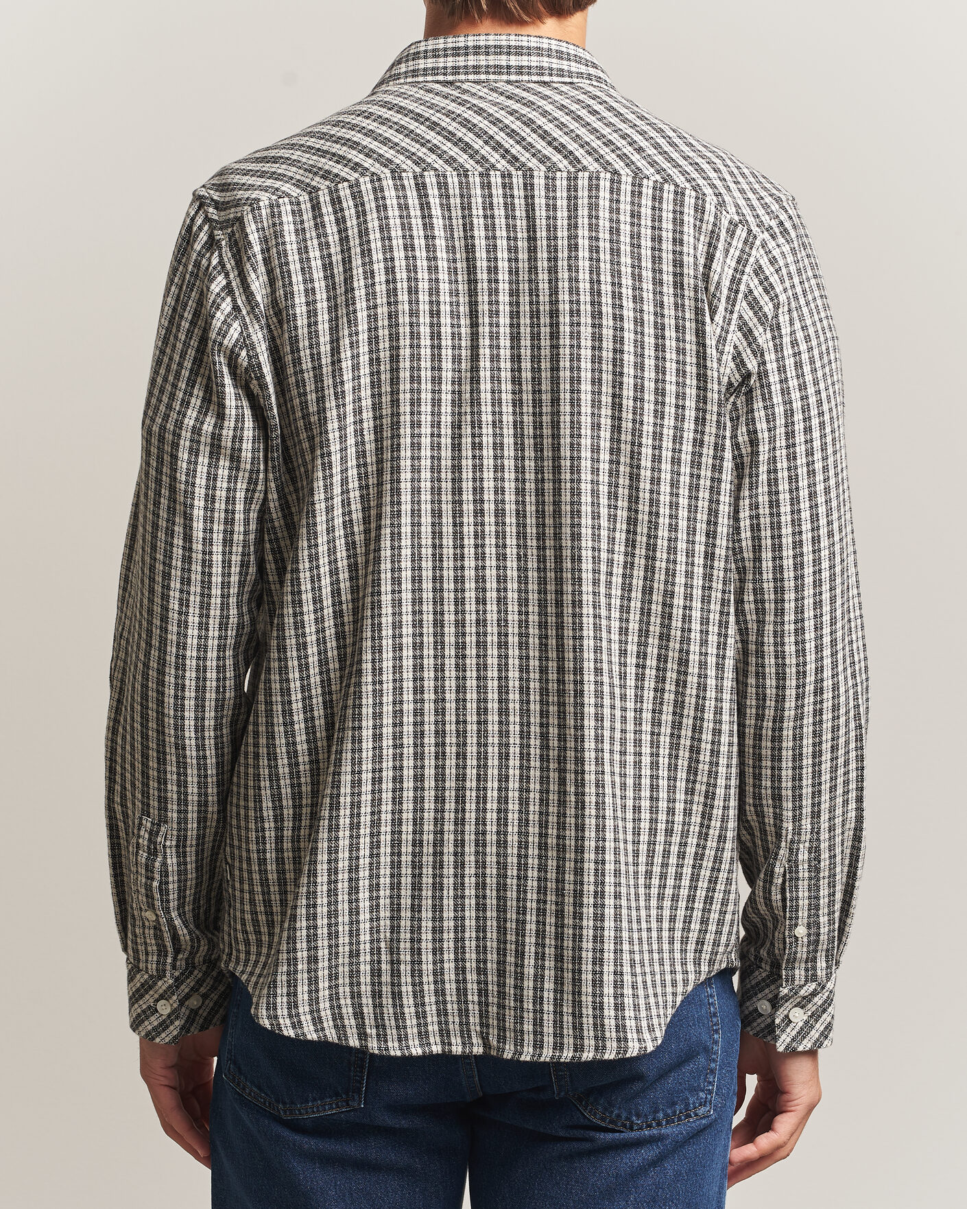 Herren | Hemden | Samsøe Samsøe | Ryan Brushed Cotton Checked Shirt Brown