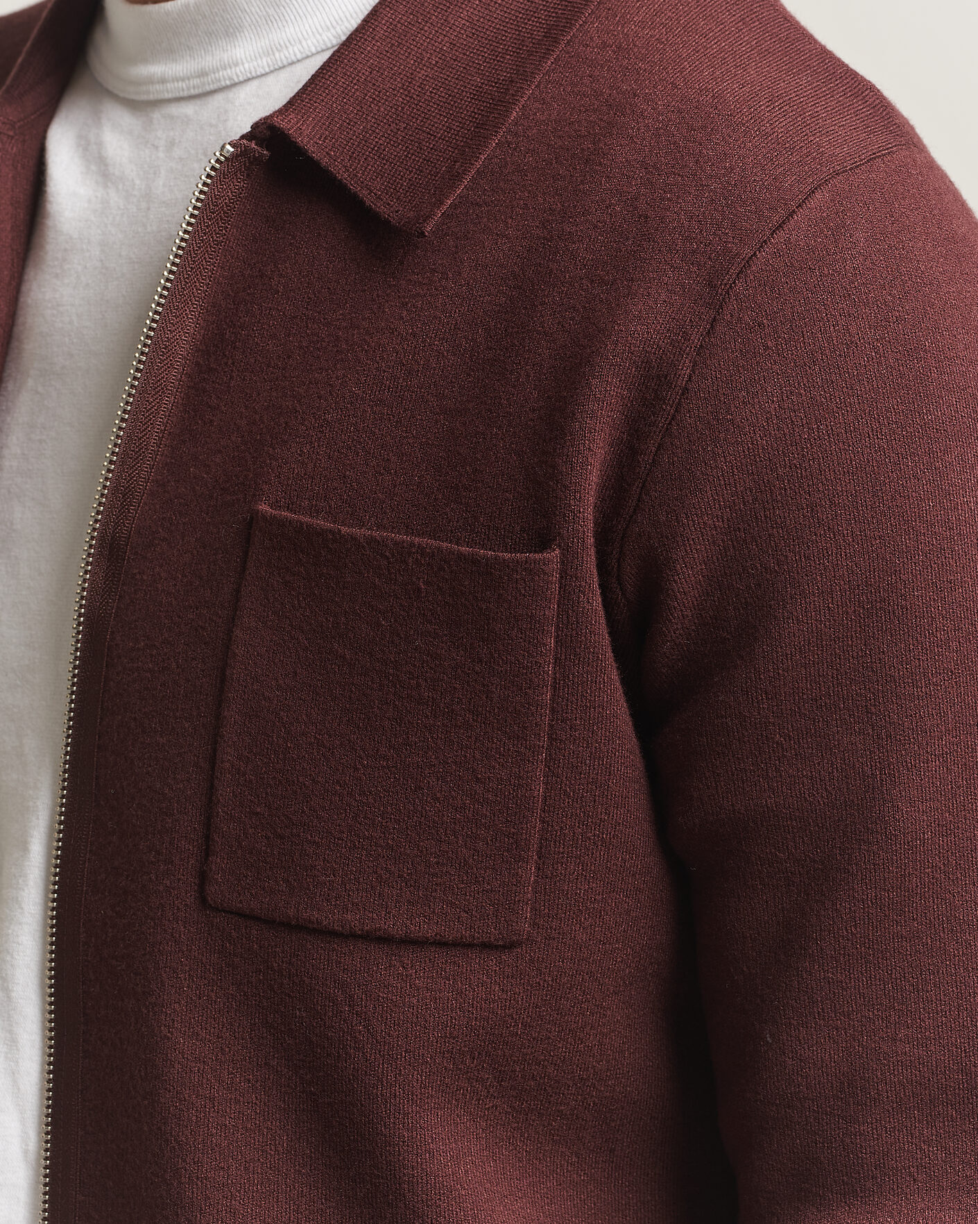 Herren | Pullover | Samsøe Samsøe | Guna Full Zip Bitter Chocolate