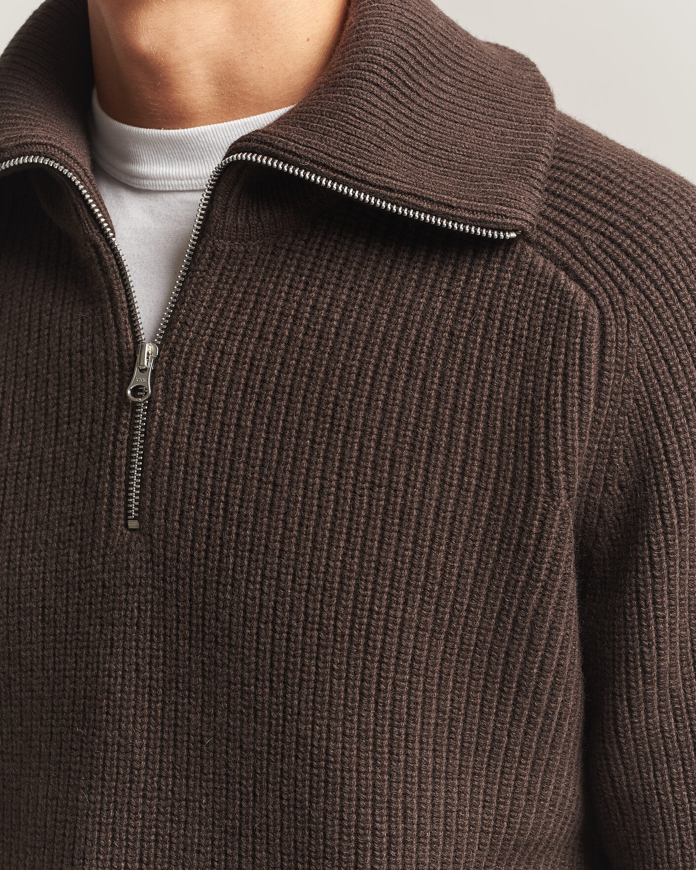 Herren | Pullover | Samsøe Samsøe | Rick Wool Heavy Knitted Half Zip Delicioso
