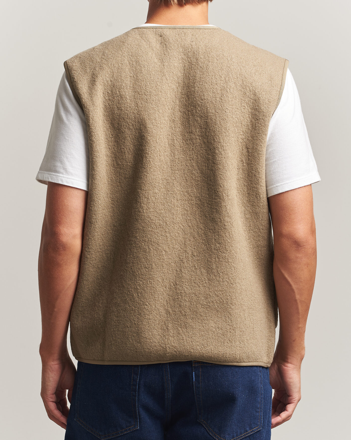 Herren | Pullover | Samsøe Samsøe | Hannes Boiled Wool Vest Lead Gray