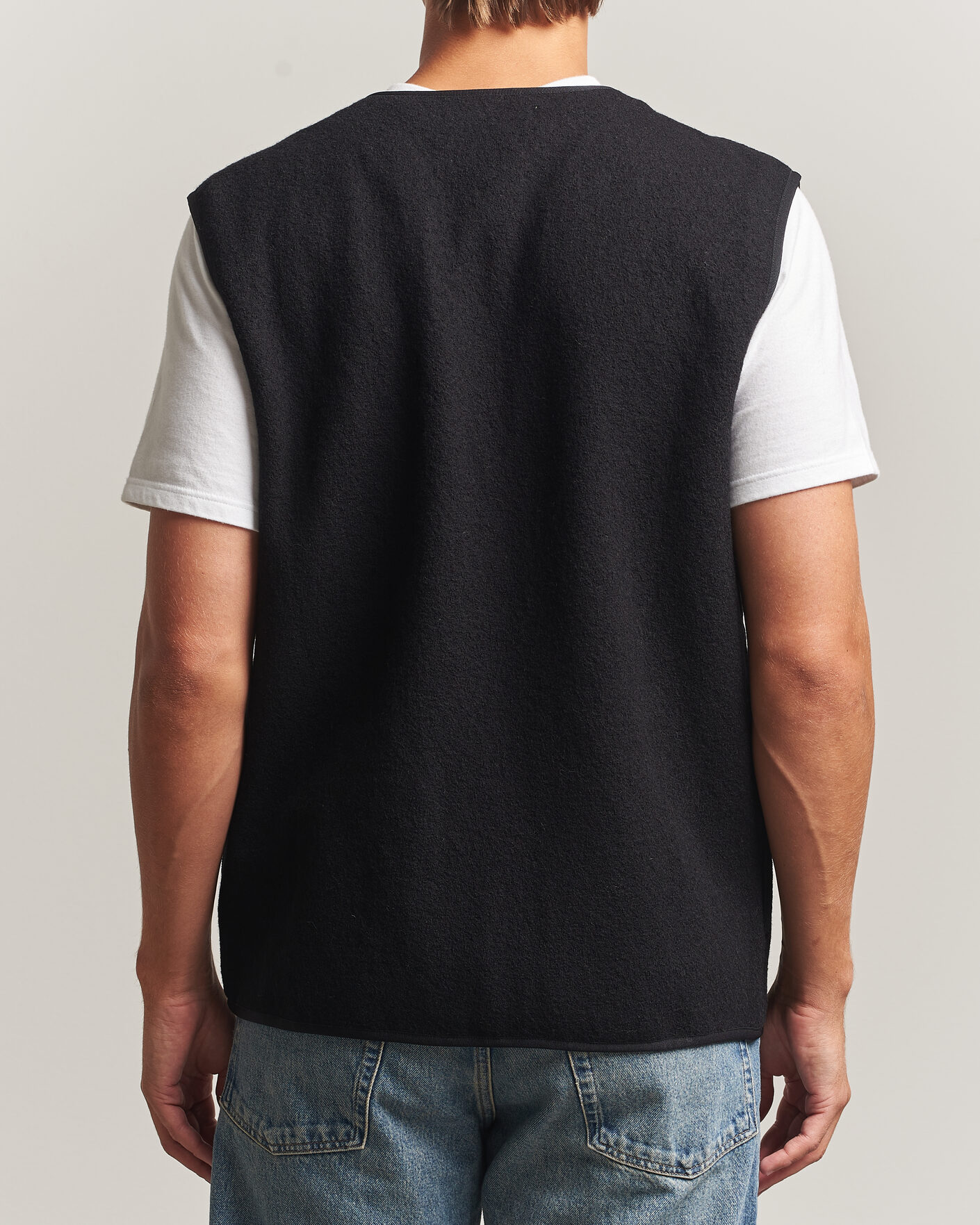 Herren | Pullover | Samsøe Samsøe | Hannes Boiled Wool Vest Black