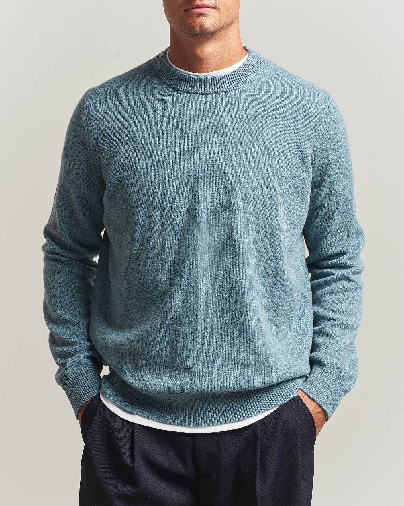 Herren | Pullover | Samsøe Samsøe | Isak Knitted Crew Neck Stormy Sea