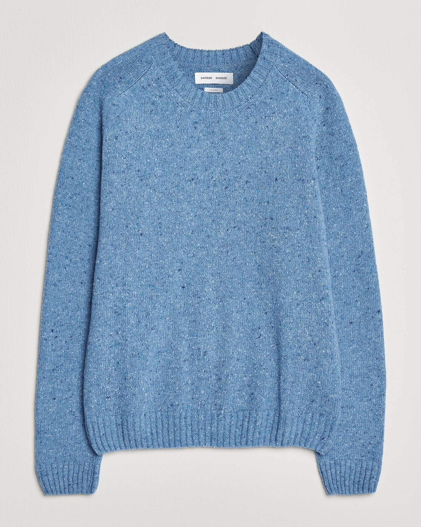 Herren | Pullover | Samsøe Samsøe | Nate Donegal Wool Knitted Striped Sweater Cyaneus