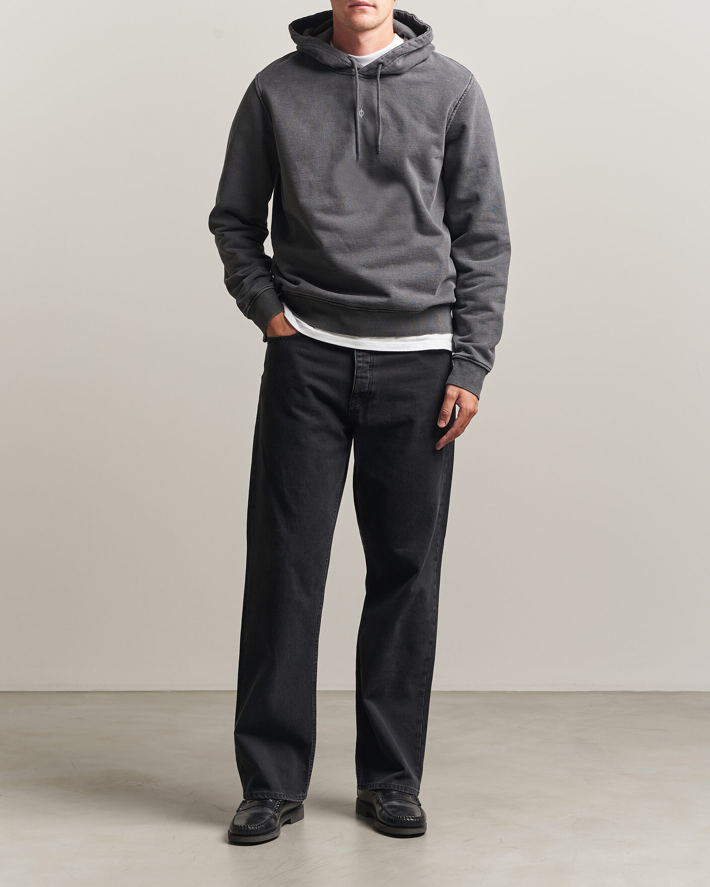 Herren | Pullover | Samsøe Samsøe | Ollie Washed Hoodie Black