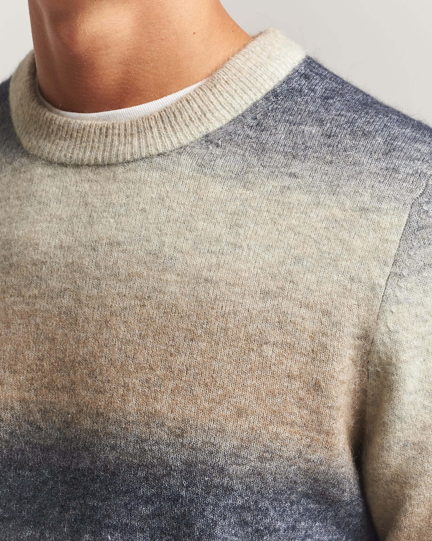 Herren | Pullover | Samsøe Samsøe | Aiden Wool/Alpaca Knitted Striped Sweater Multi