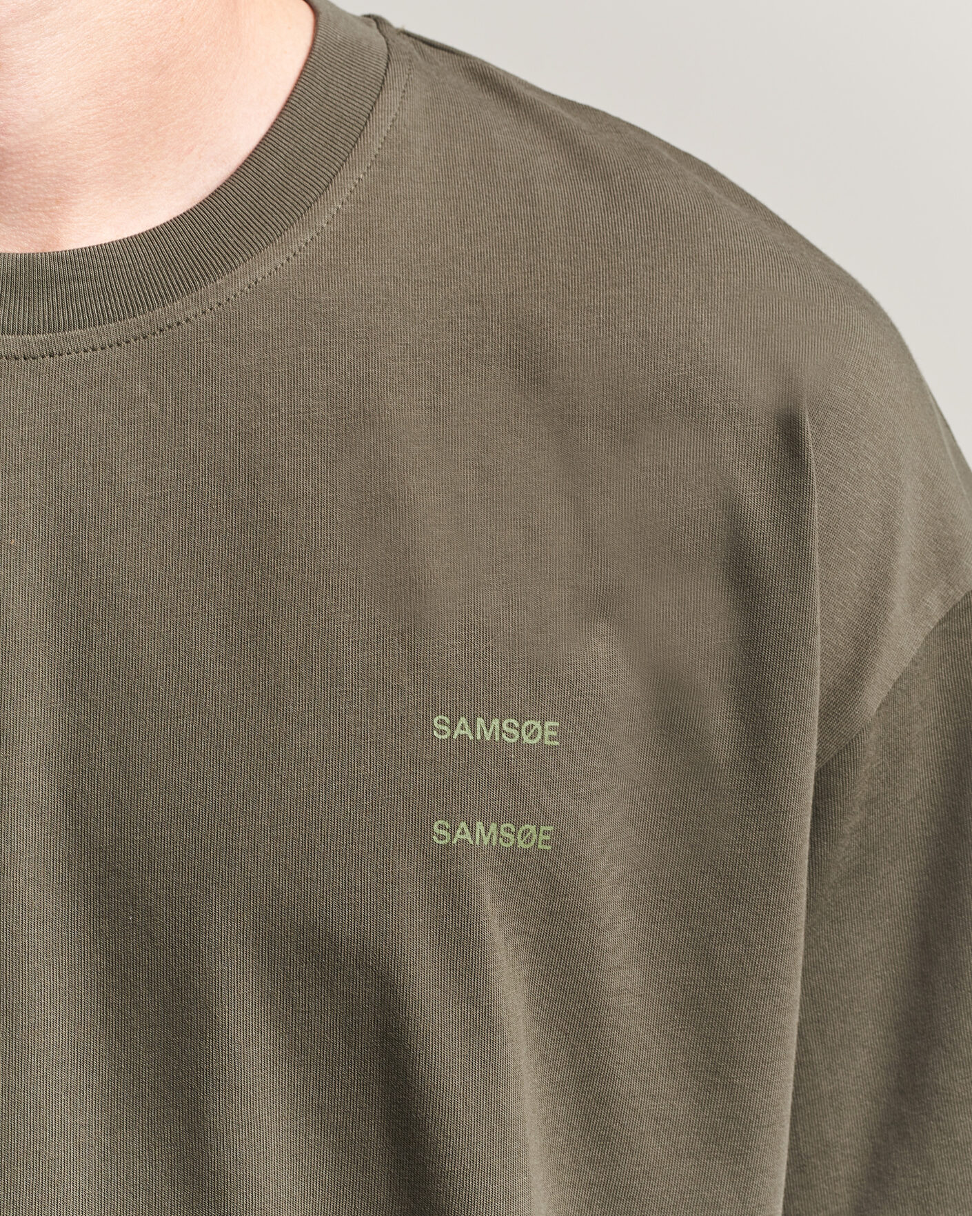 Herren | T-Shirts | Samsøe Samsøe | Joel Organic Cotton T-Shirt Forest Night