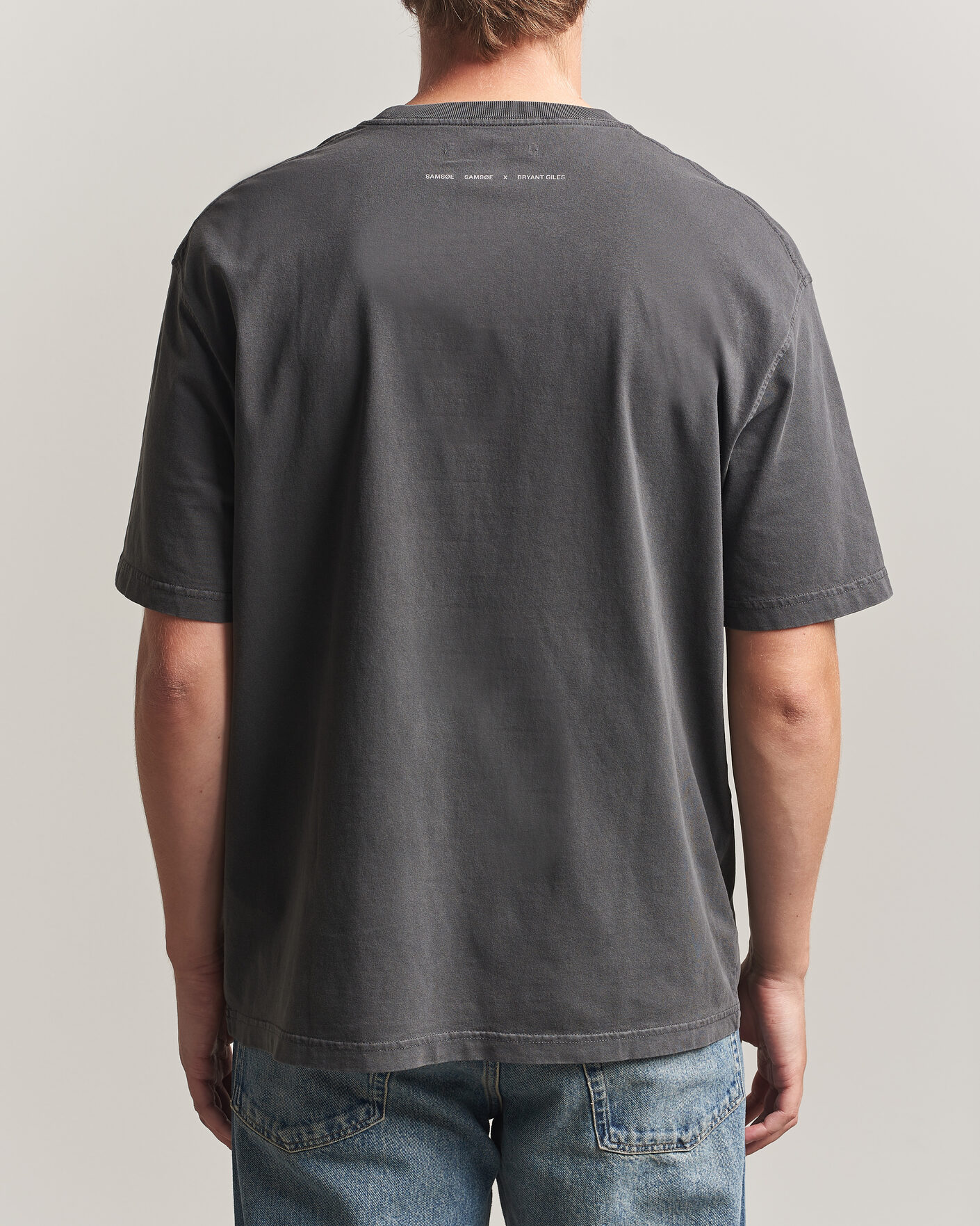 Herren | T-Shirts | Samsøe Samsøe | Giles Printed Crew Neck T-Shirt Black Lines