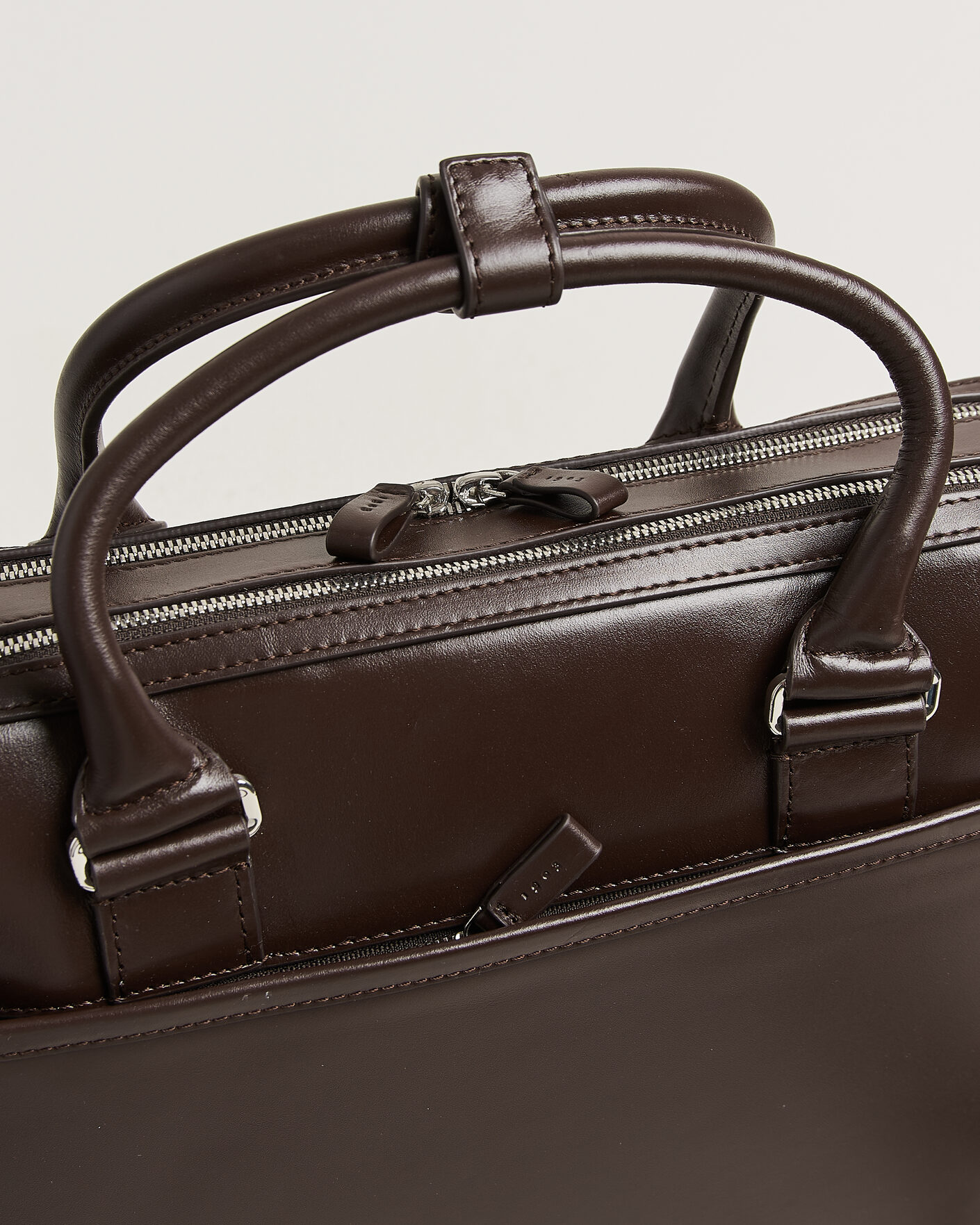 Herren | Taschen | Tiger of Sweden | Burin Smooth Leather Briefcase Dark Brown