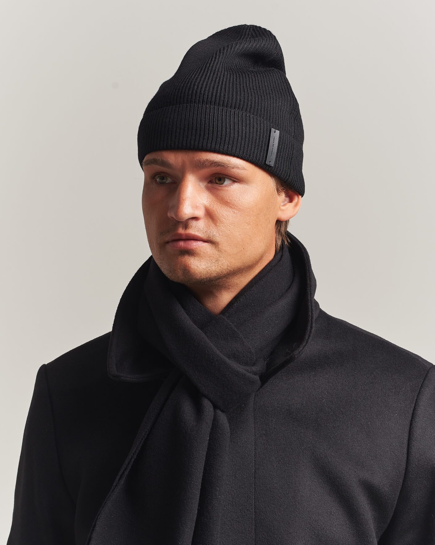 Herren | Mützen | Tiger of Sweden | Caldu Wool Beanie Black