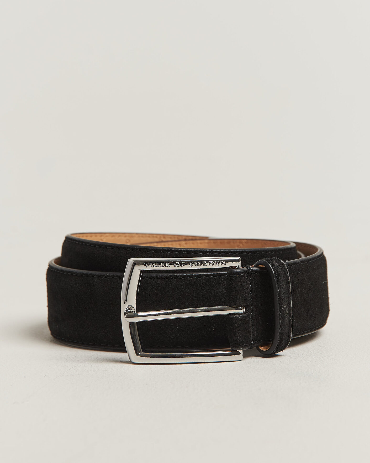Herren | Gürtel | Tiger of Sweden | Bergstroms Suede Belt Black