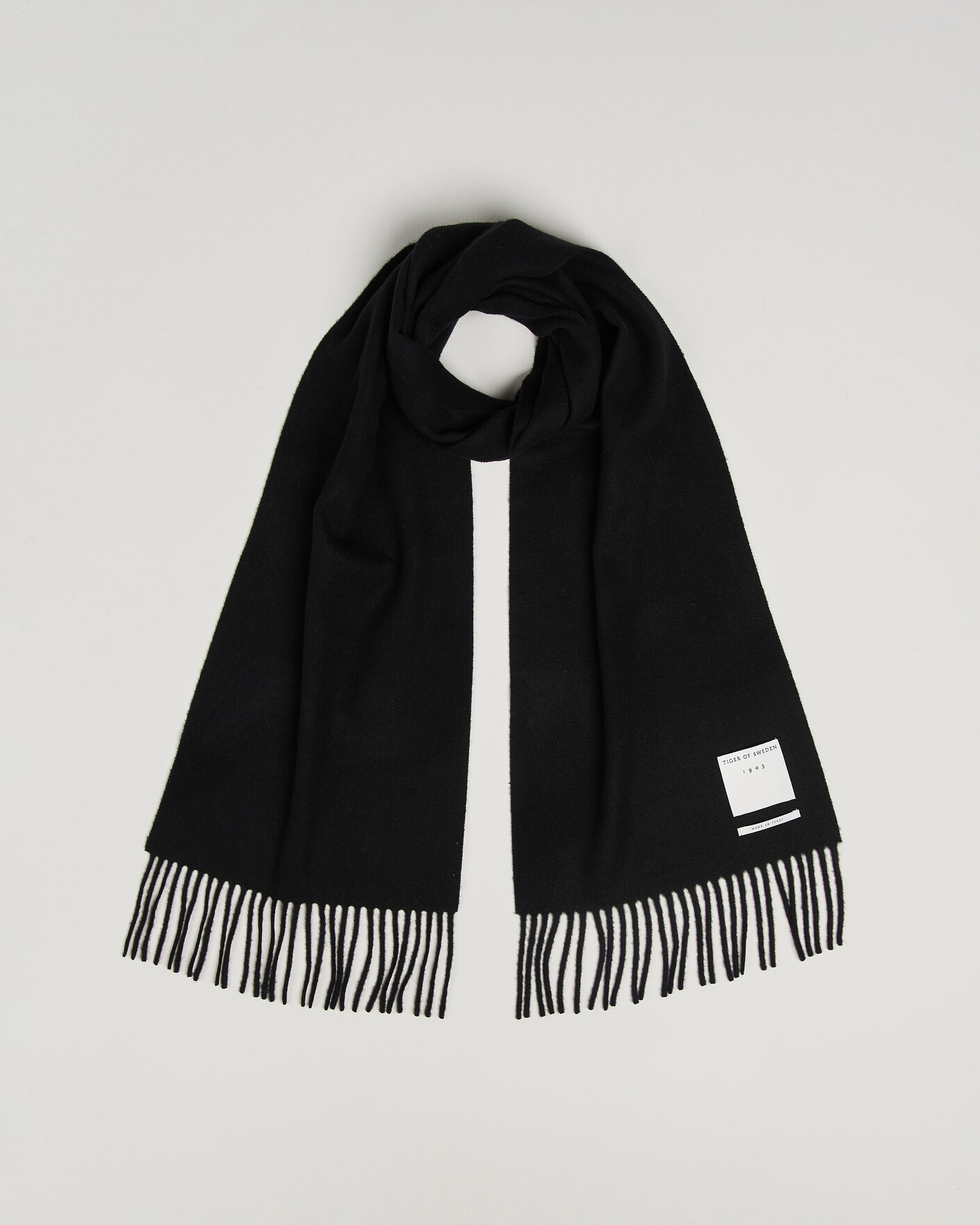 Herren | Schals | Tiger of Sweden | Sylan Wool Scarf Black