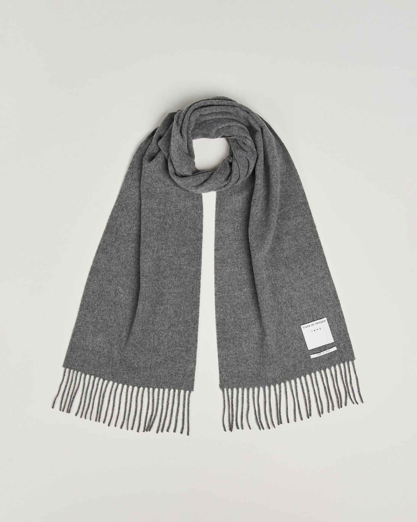 Herren | Schals | Tiger of Sweden | Sylan Wool Scarf Charcoal