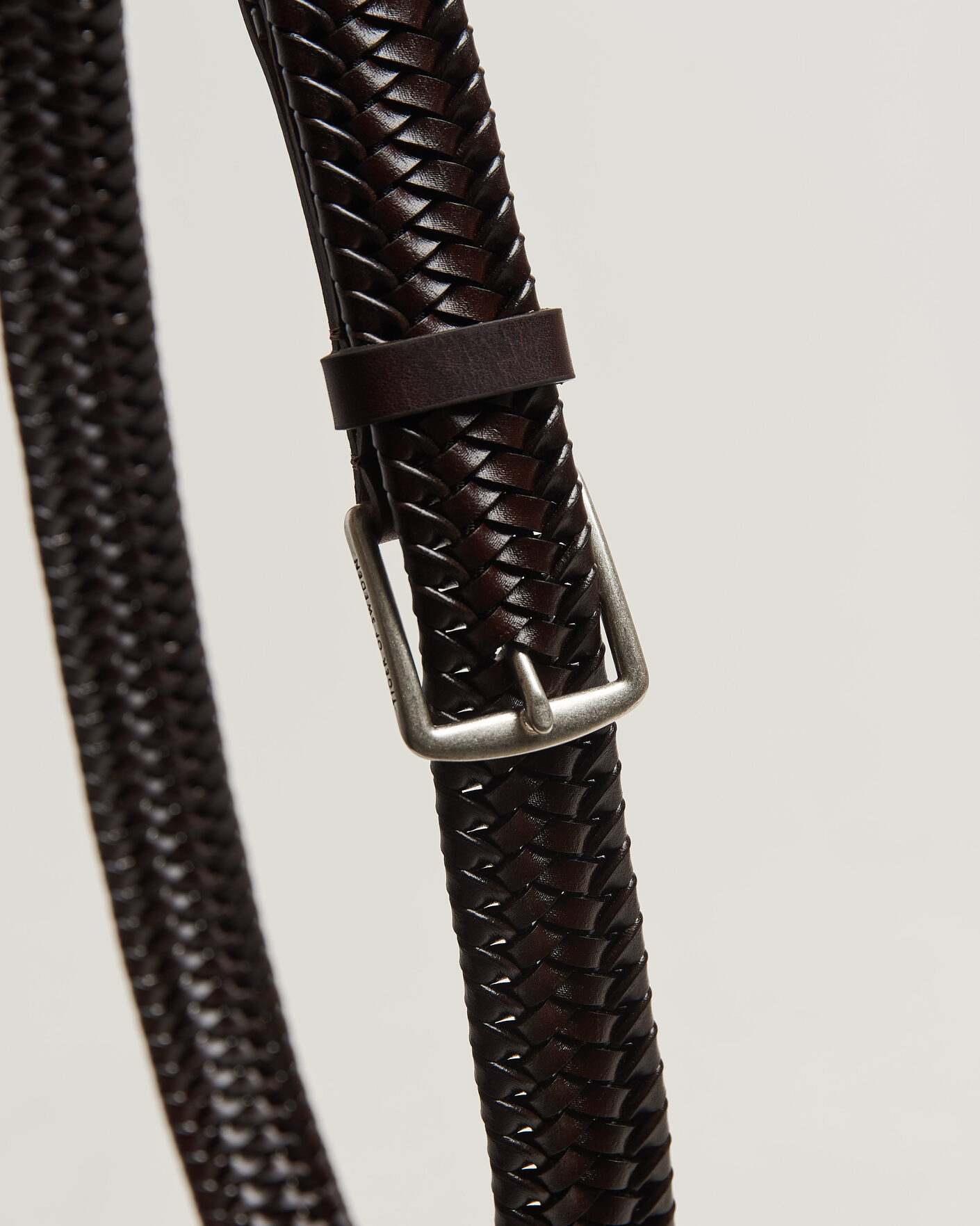 Herren | Gürtel | Tiger of Sweden | Braidant Braided Belt Dark Brown
