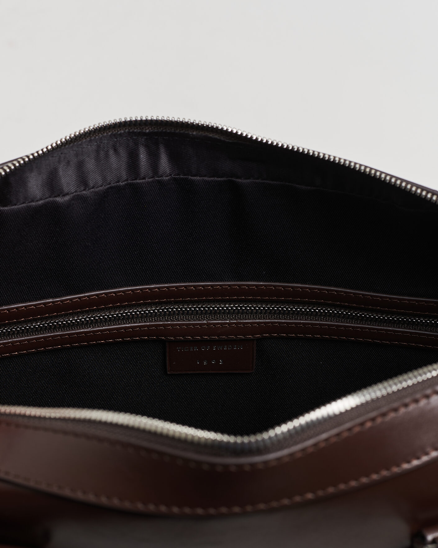 Herren | Taschen | Tiger of Sweden | Bosun Smooth Leather Briefcase Dark Brown